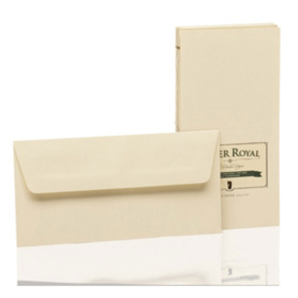 Rössler Briefumschlag Paper Royal - DL chamois, gelb