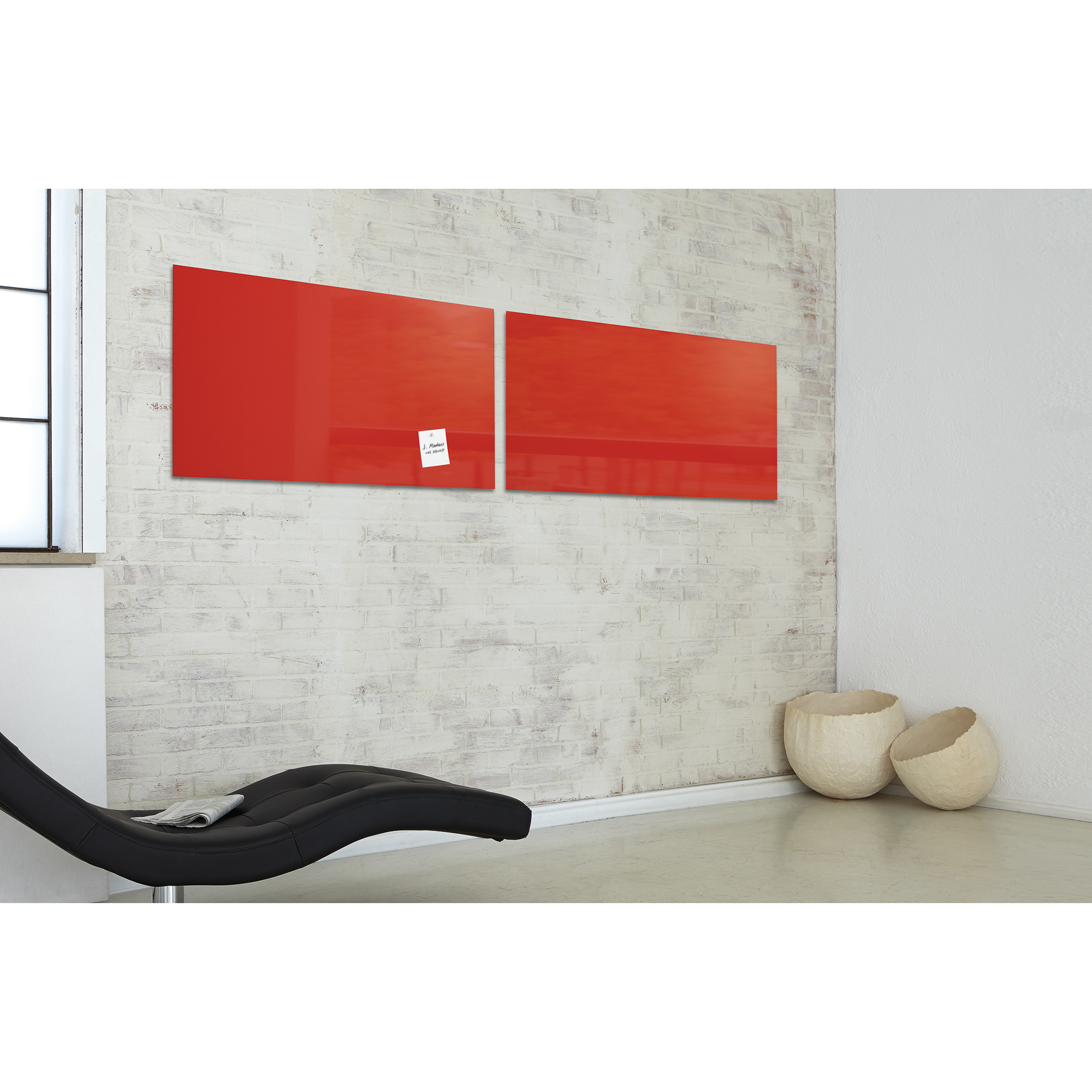 SIGEL Glasboard artverum® 91 x 46 cm rot
