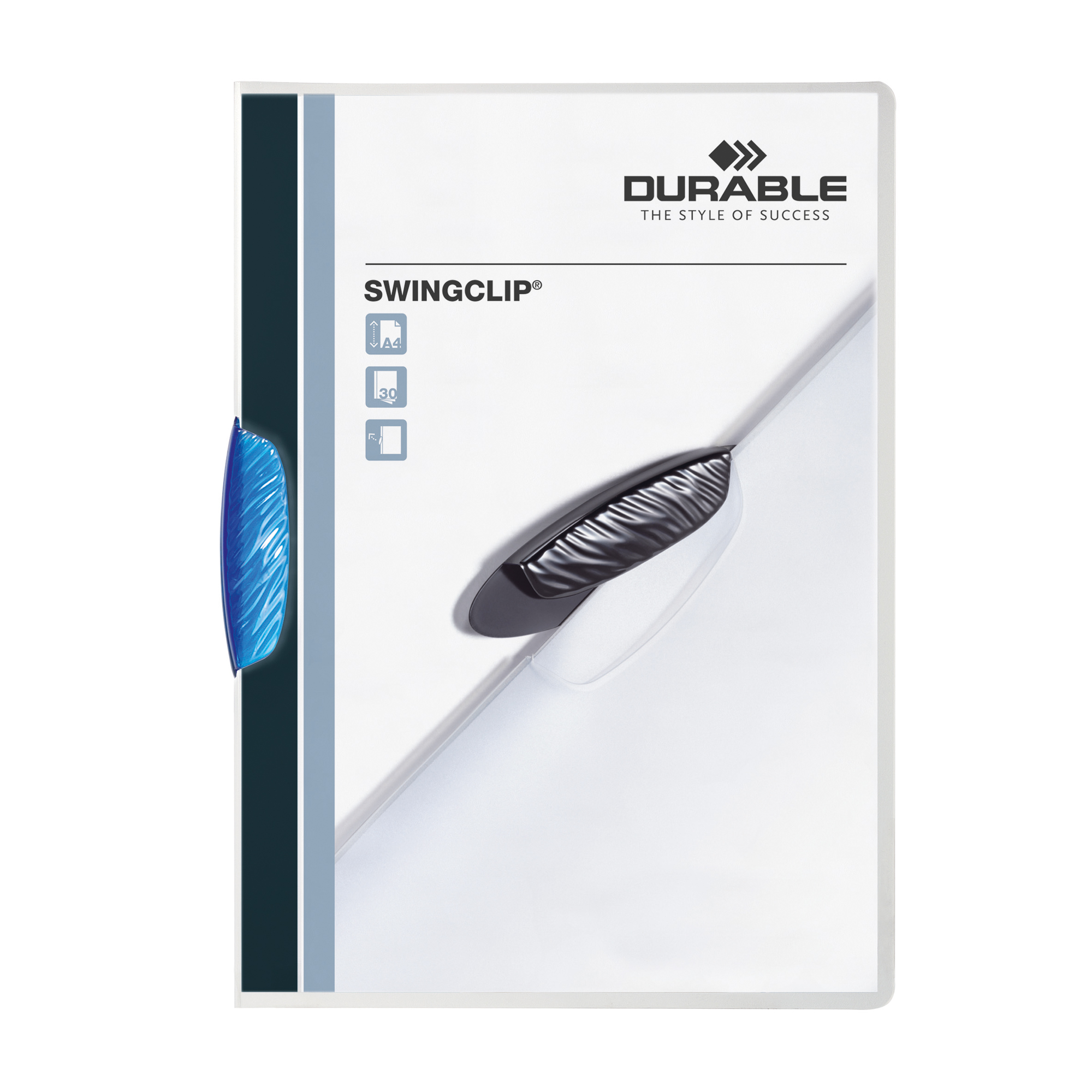 DURABLE Klemmmappe SWINGCLIP® dunkelblau, transparent
