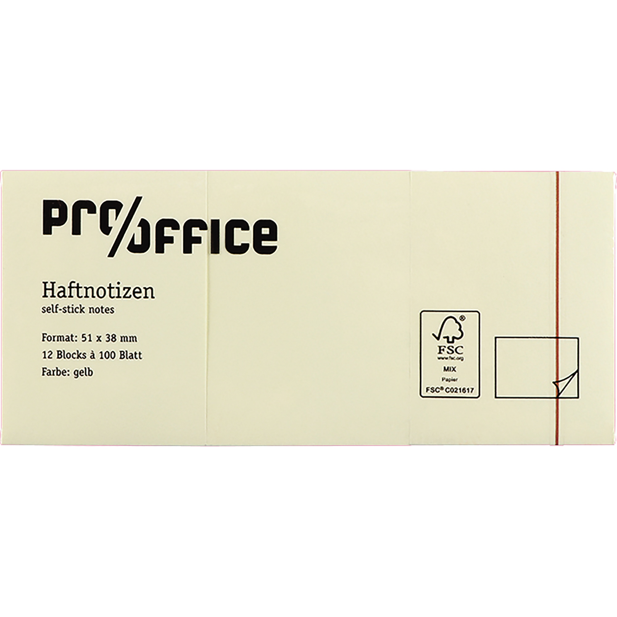 Pro/Office Haftnotiz 38 x 51 mm