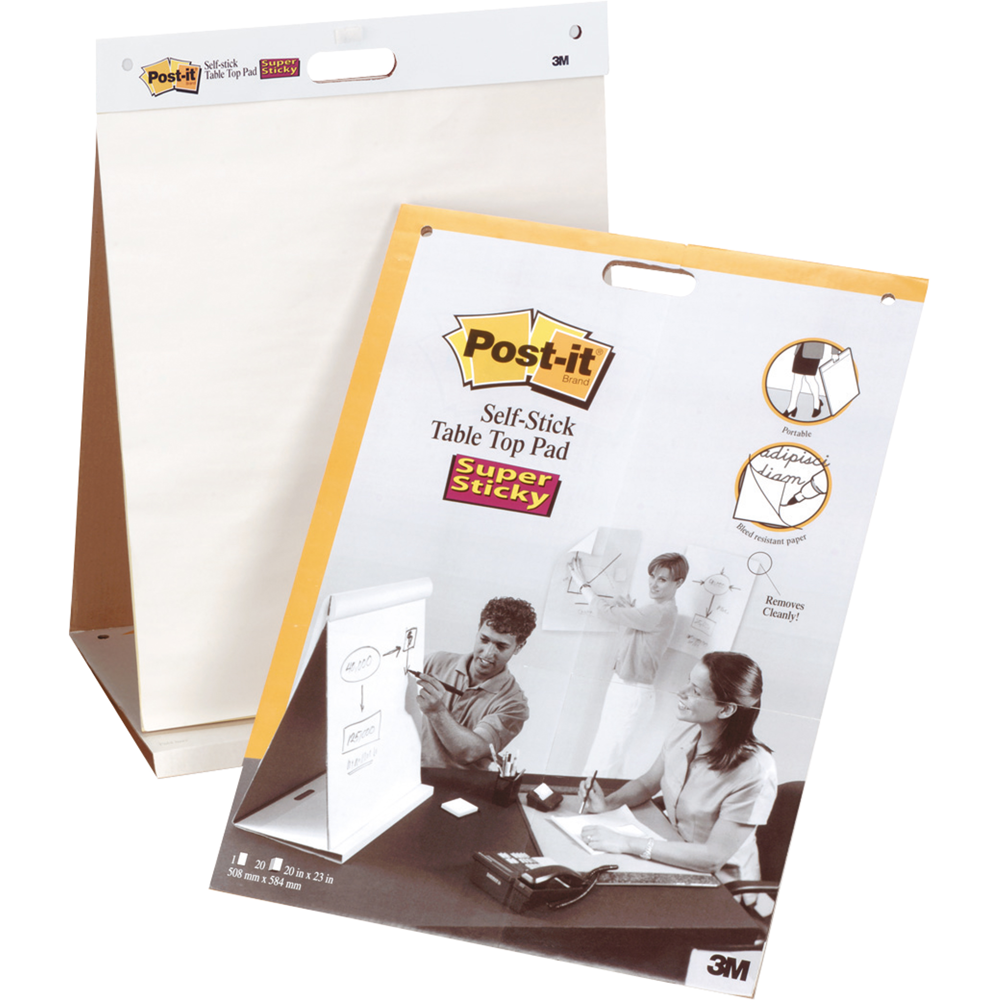 Post-it® Flipchartblock Super Sticky Meeting Chart 50,8x58,4 cm