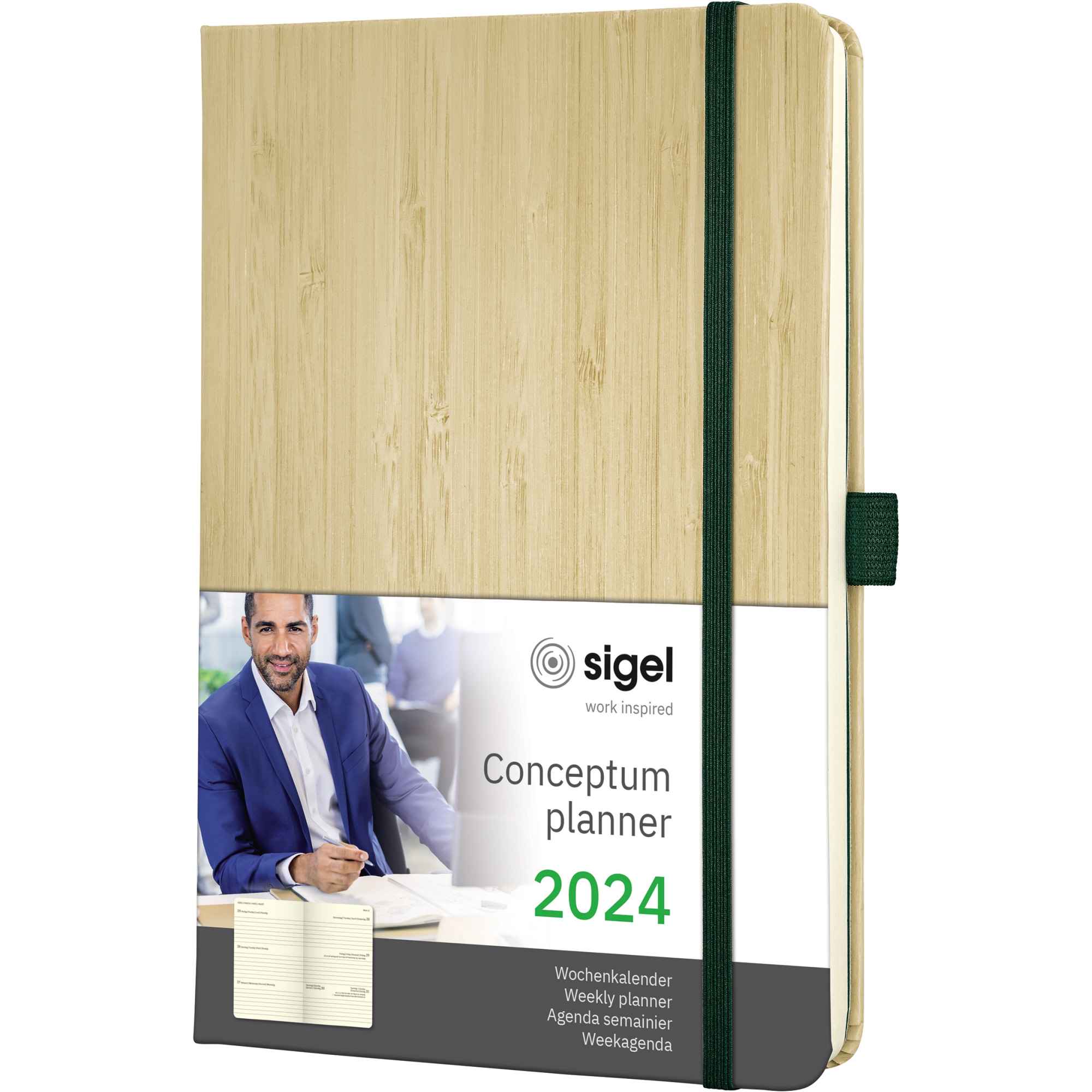 SIGEL Buchkalender CONCEPTUM® A6 2024 Nature Edition Hardcover