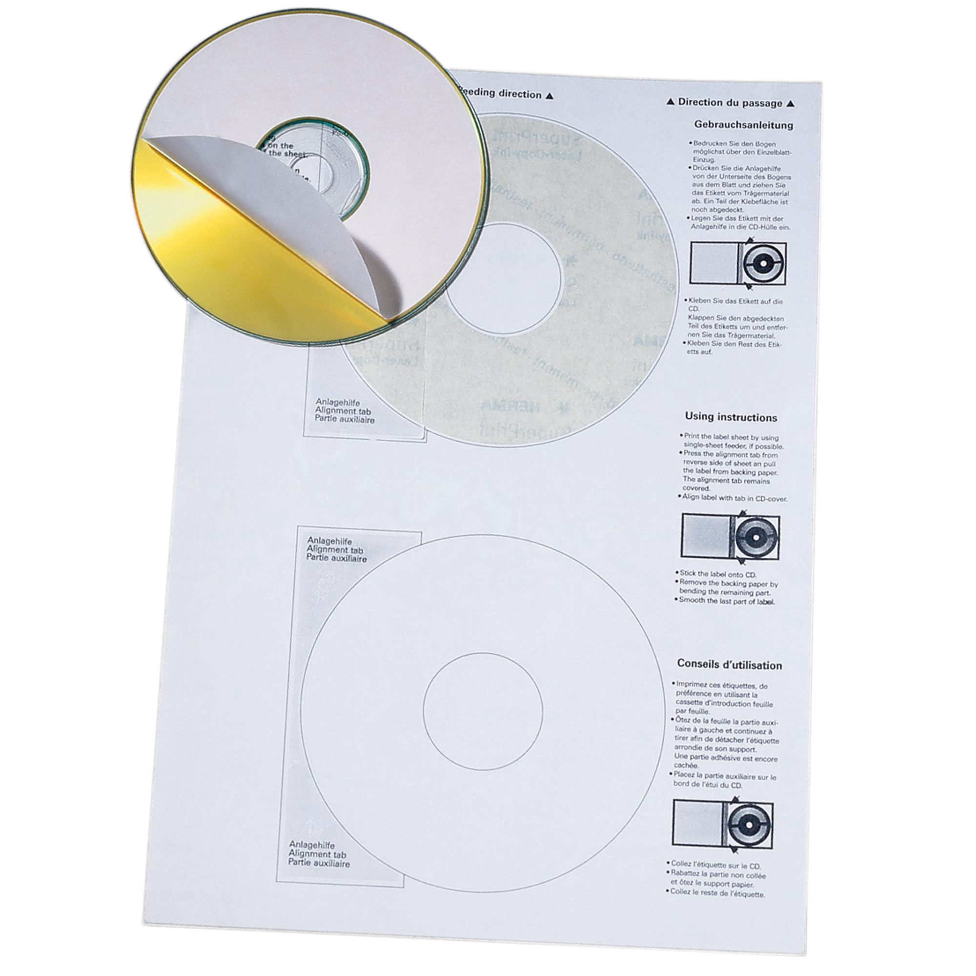 SOENNECKEN CD/DVD Etikett 5770