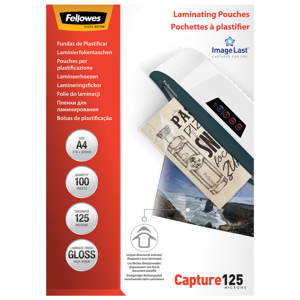 Fellowes® Laminierfolie ImageLast™ Capture 125 DIN A4 100er Pack
