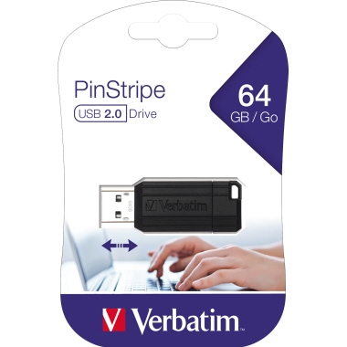Verbatim USB Stick PinStripe 64 Gbyte