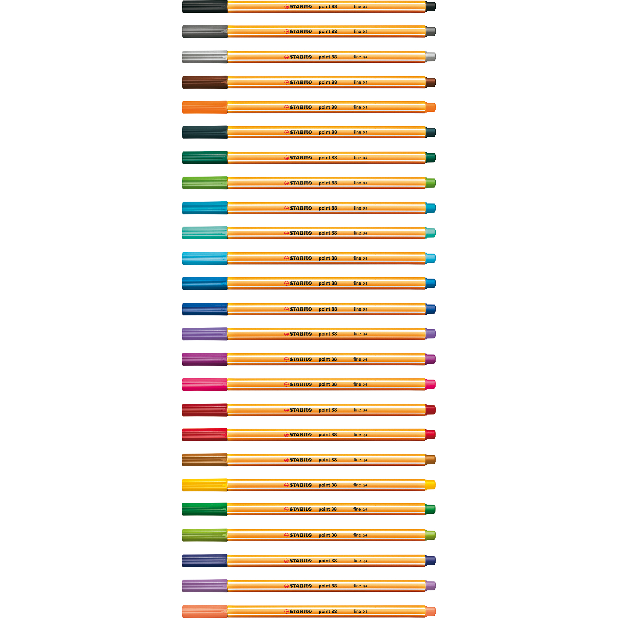 STABILO® Fineliner point 88® versch. Farben 10 St./Pck. verschiedene Farben