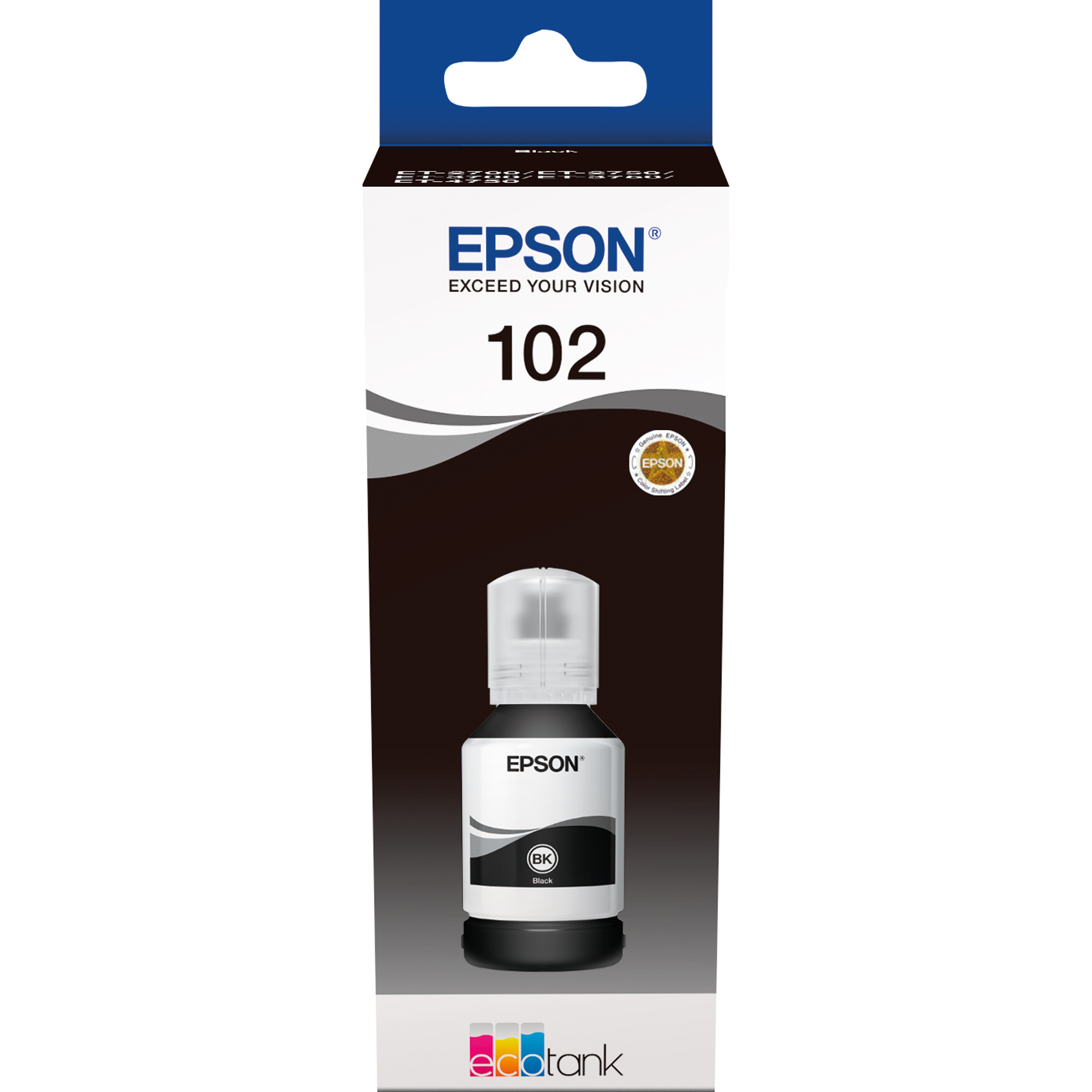 Epson Nachfülltinte Tintenstrahldrucker 102 127 ml schwarz