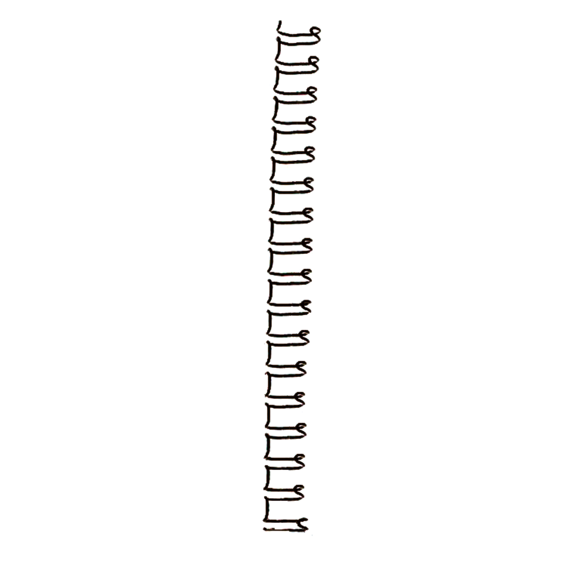 GBC® Drahtbinderücken WireBind 21 Ringe 8 mm