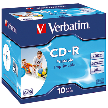 Verbatim CD-R Jewelcase printable