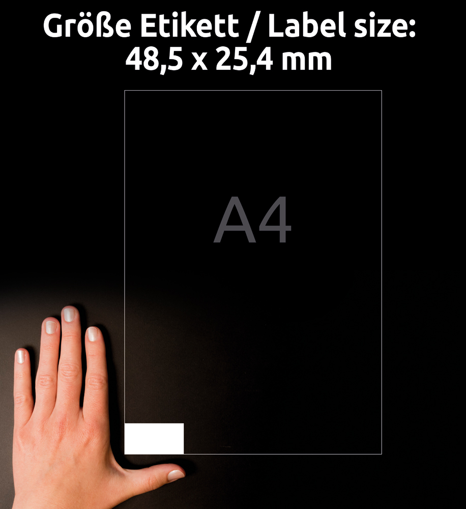 Avery Zweckform Universaletikett ultragrip 4780 48,5 x 25,4 mm weiß