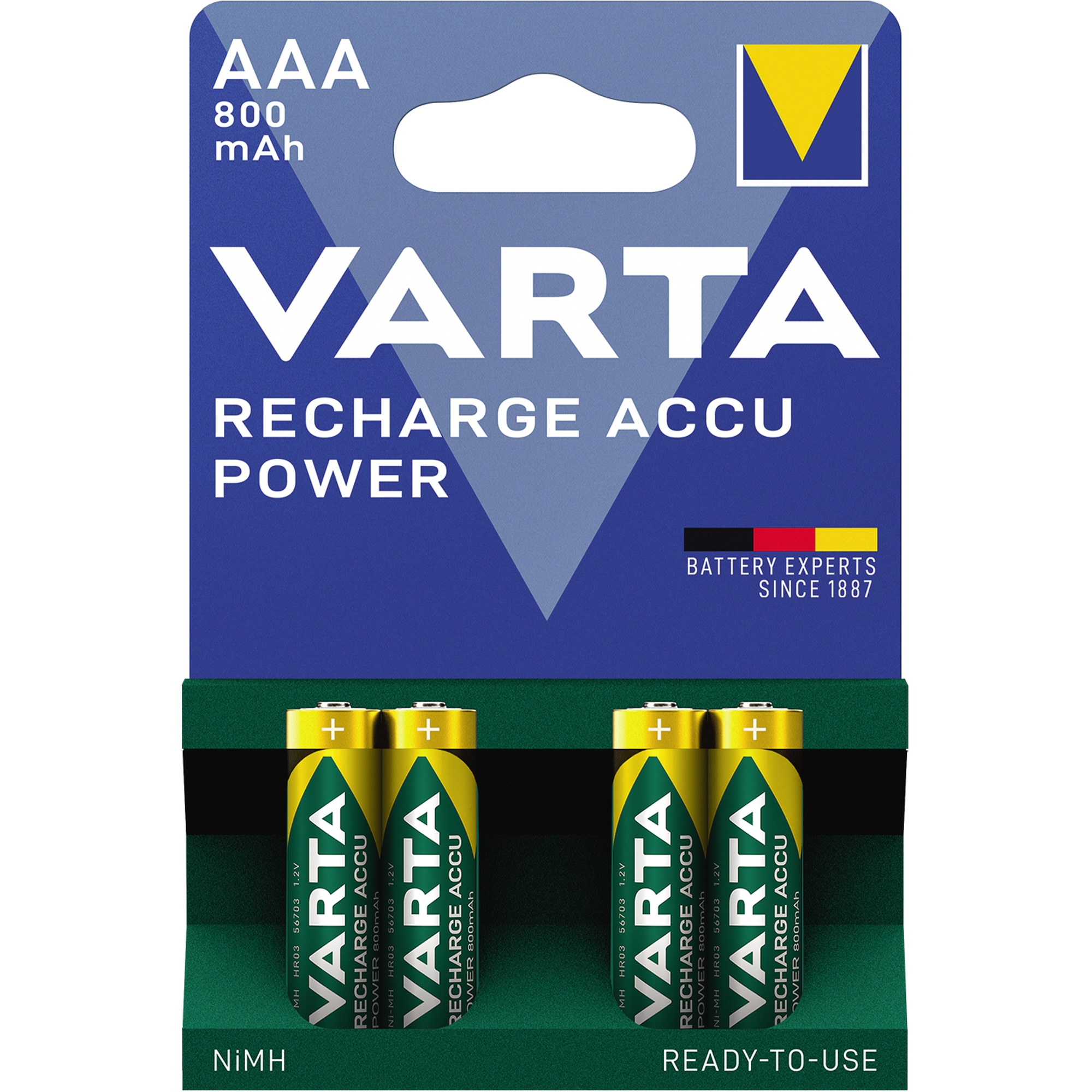 Varta Akku Recharge Accu Power Micro/AAA 800 mAh