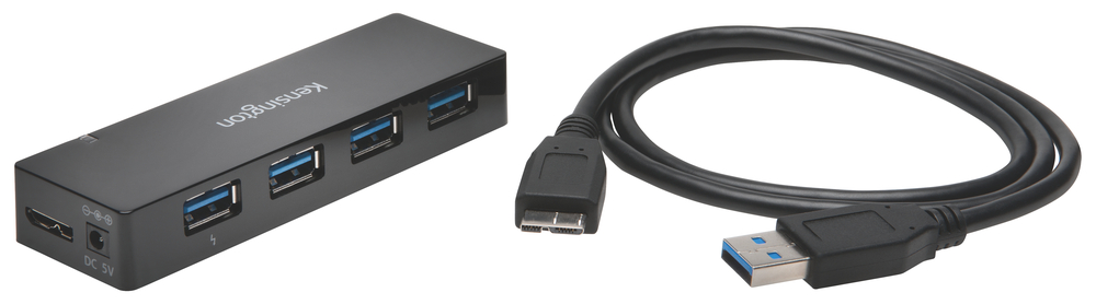 Kensington USB-Hub UH4000C K39122EU USB3.0 4fach Ladefunktion