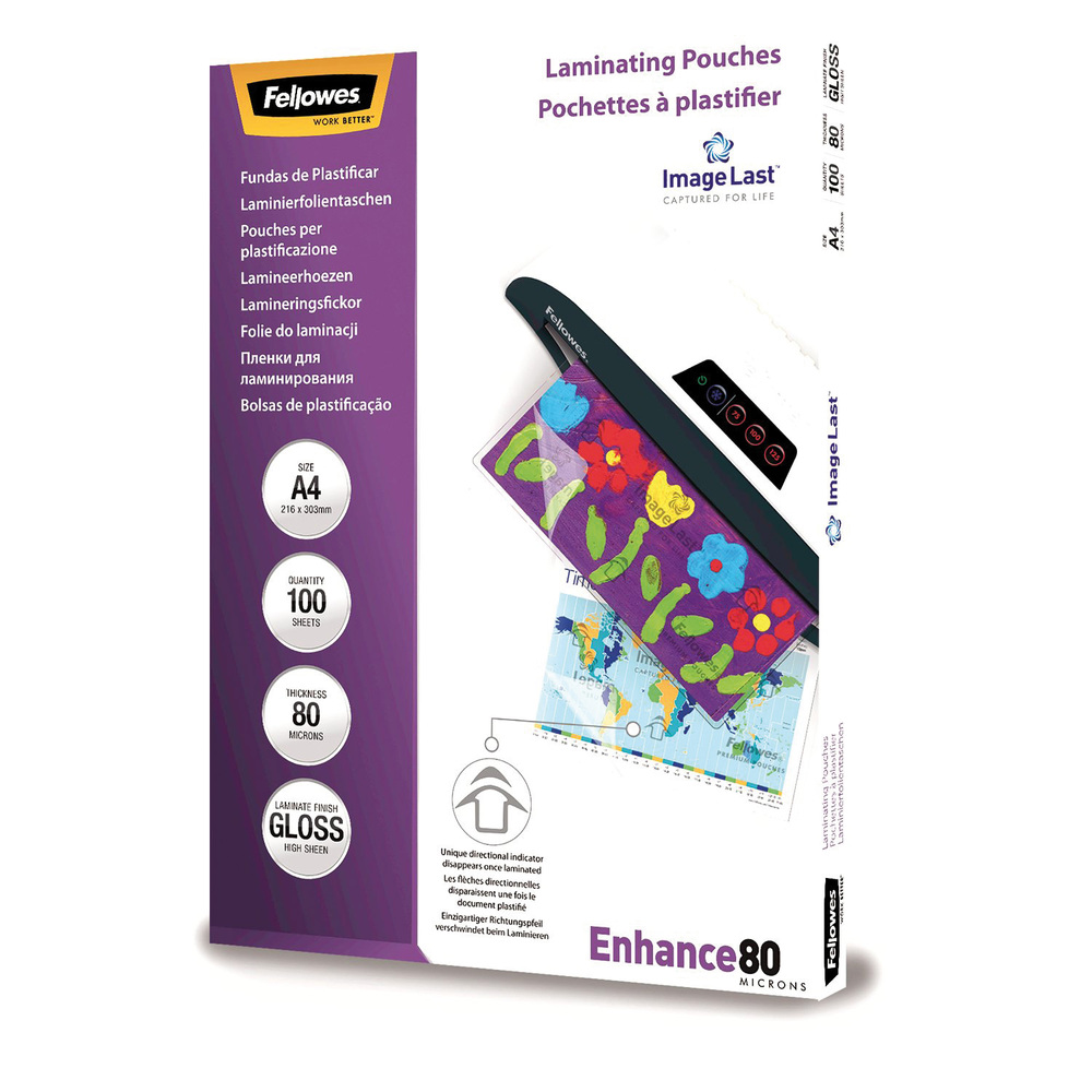 Fellowes® Laminierfolie ImageLast™ Enhance 80 DIN A4 100 St./Pck.