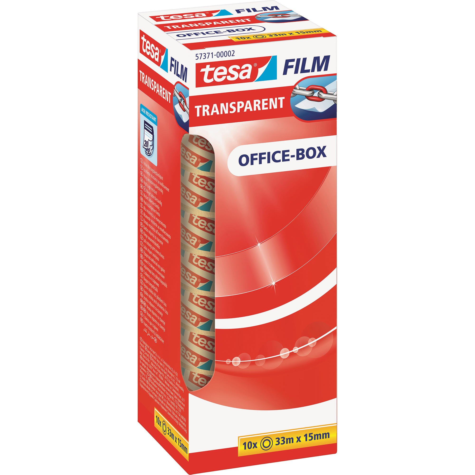tesa® Klebefilm tesafilm® transparent Office-Box 15mm 15 mm x 33 m (B x L)