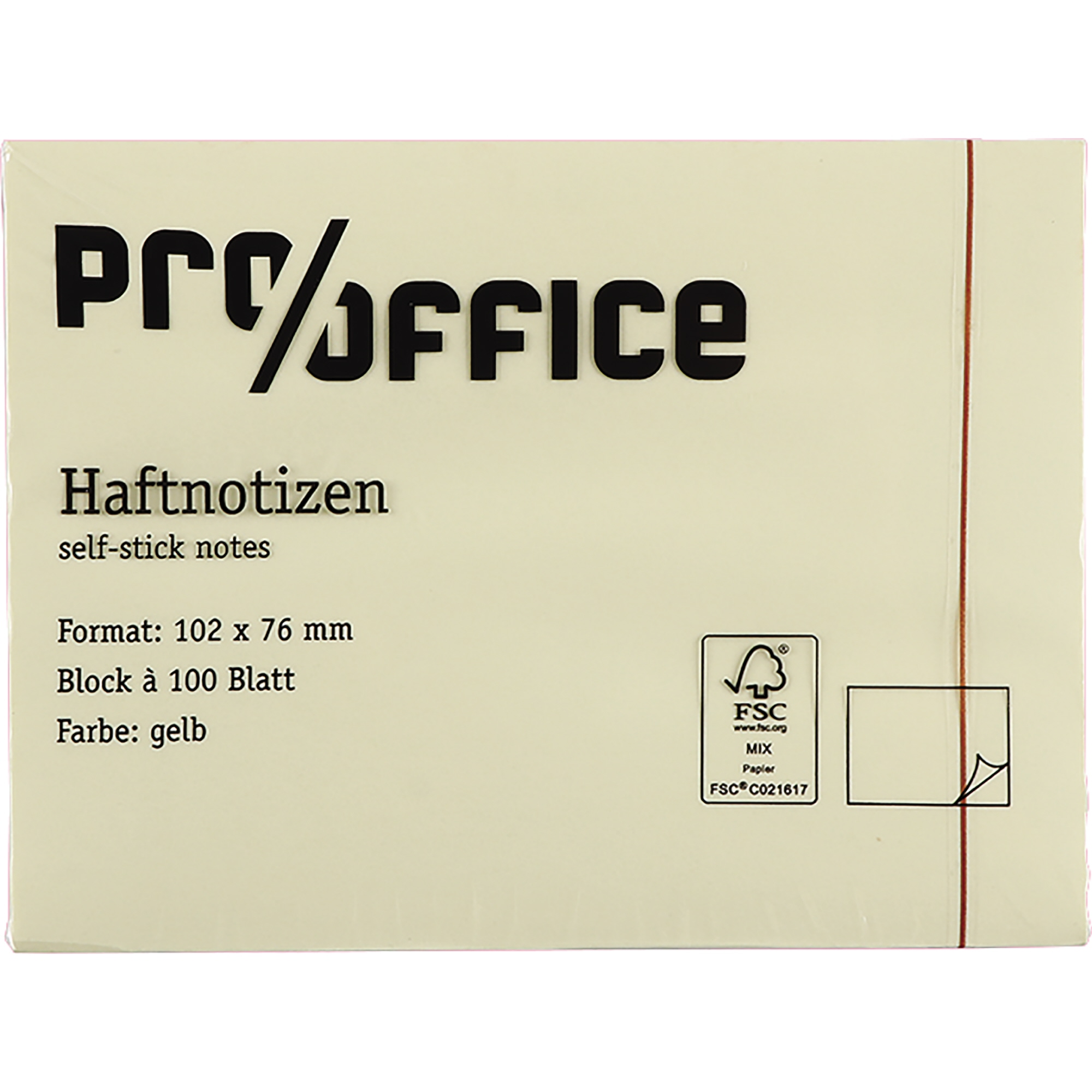 Pro/Office Haftnotiz 102 x 76 mm