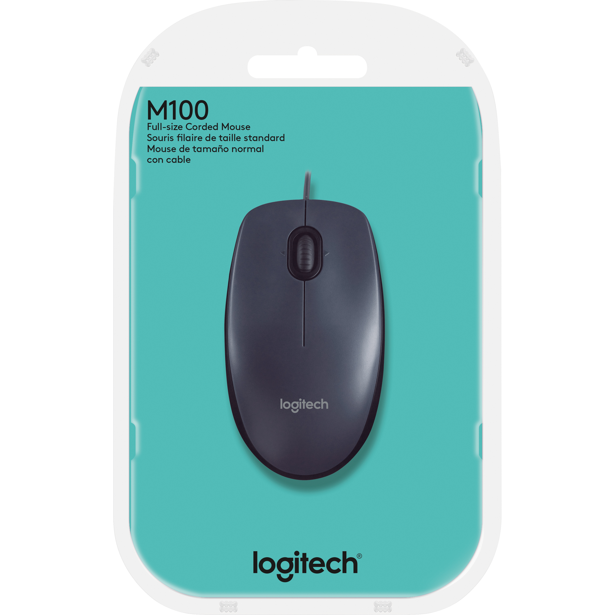 Logitech Optische PC Maus M100 schwarz