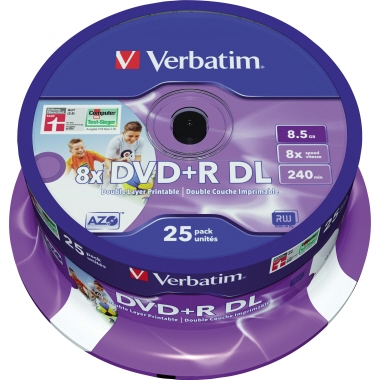 Verbatim DVD+R DL Double Layer bedruckbar