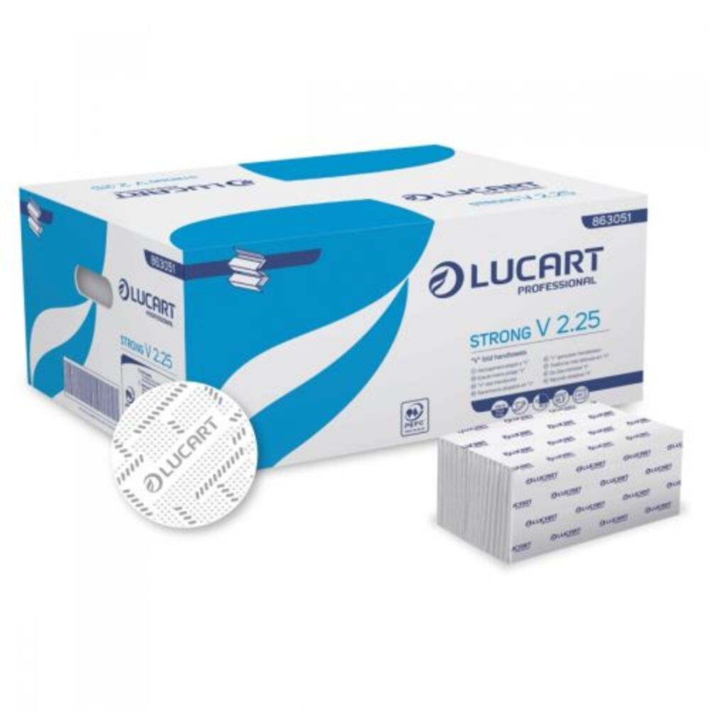 Lucart Papierhandtuch Premium V 2.25 25,3 x 21 cm V-/ZZ-Falz