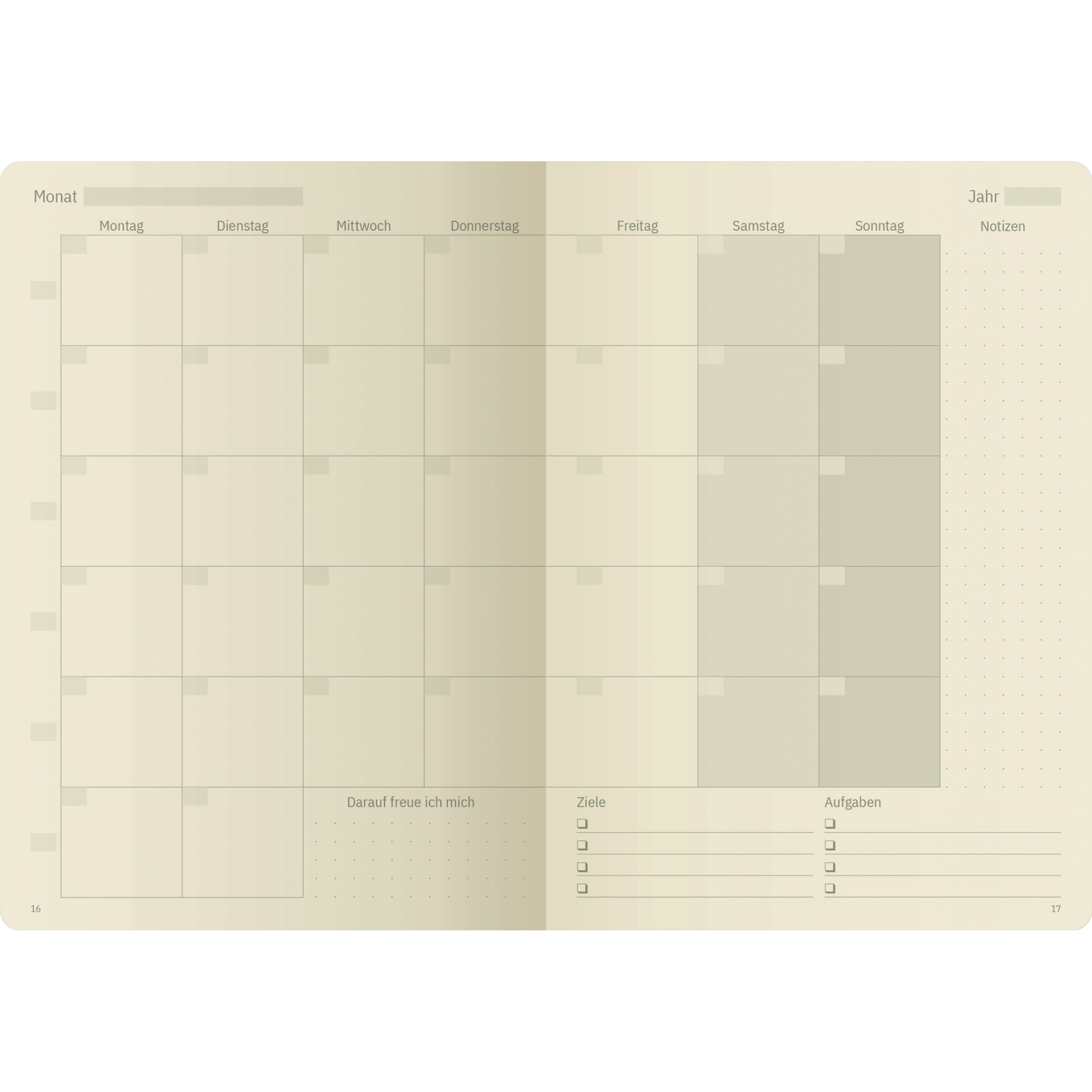 SIGEL Buchkalender Conceptum A5 undatiert schwarz Hartcover 1 Tag/1 Seite, Sa/So 1 Seite