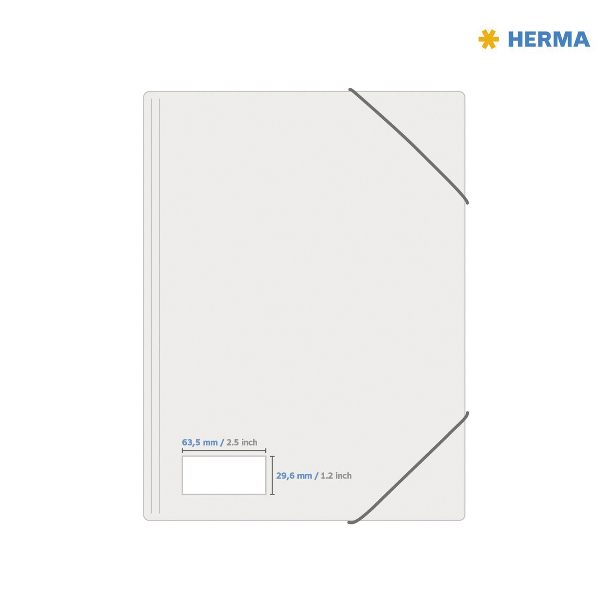 HERMA Typenschildetikett SPECIAL 63,5 x 29,6 mm 25 Bl./Pack.
