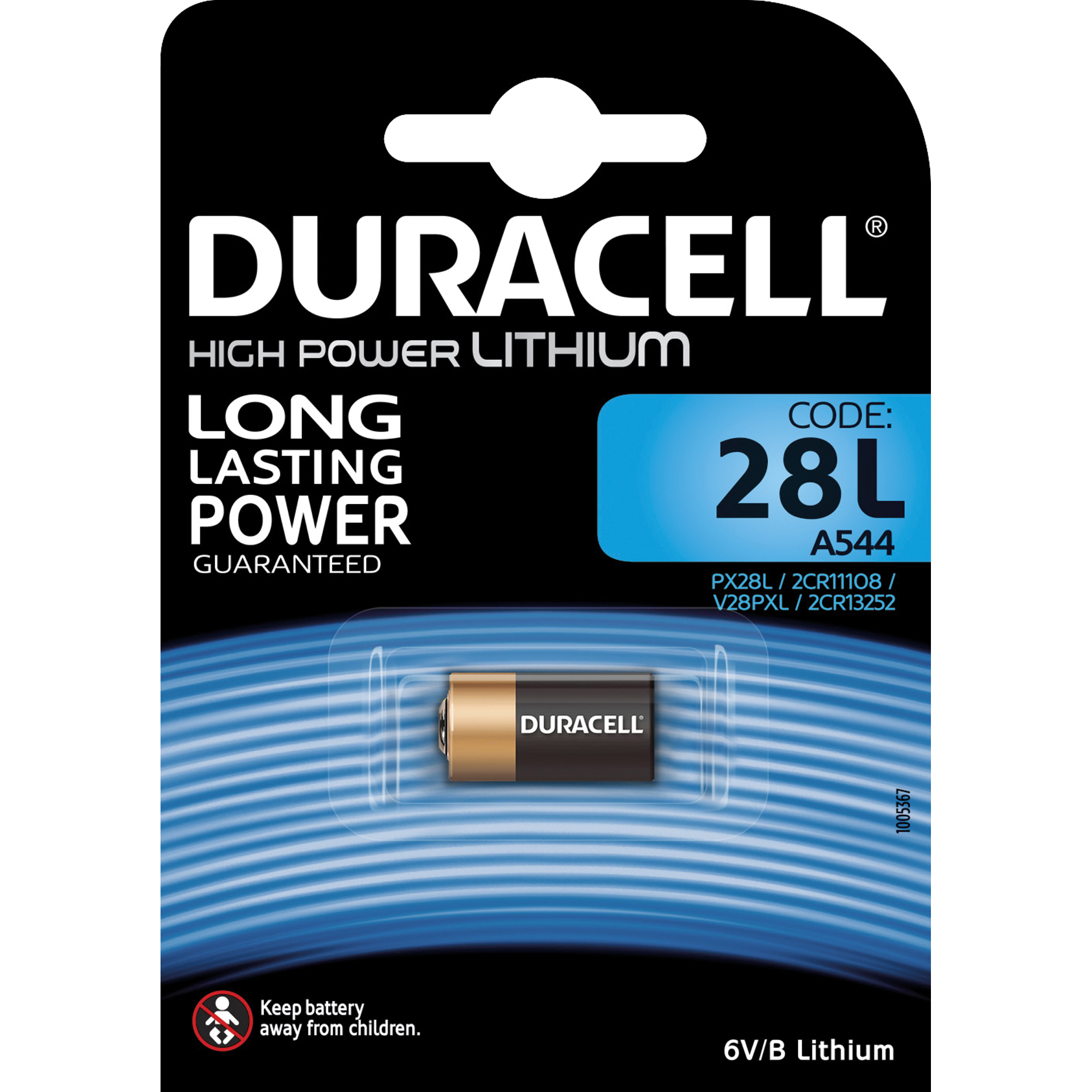 DURACELL Batterie Lithium Photo PX28L 002838 6V