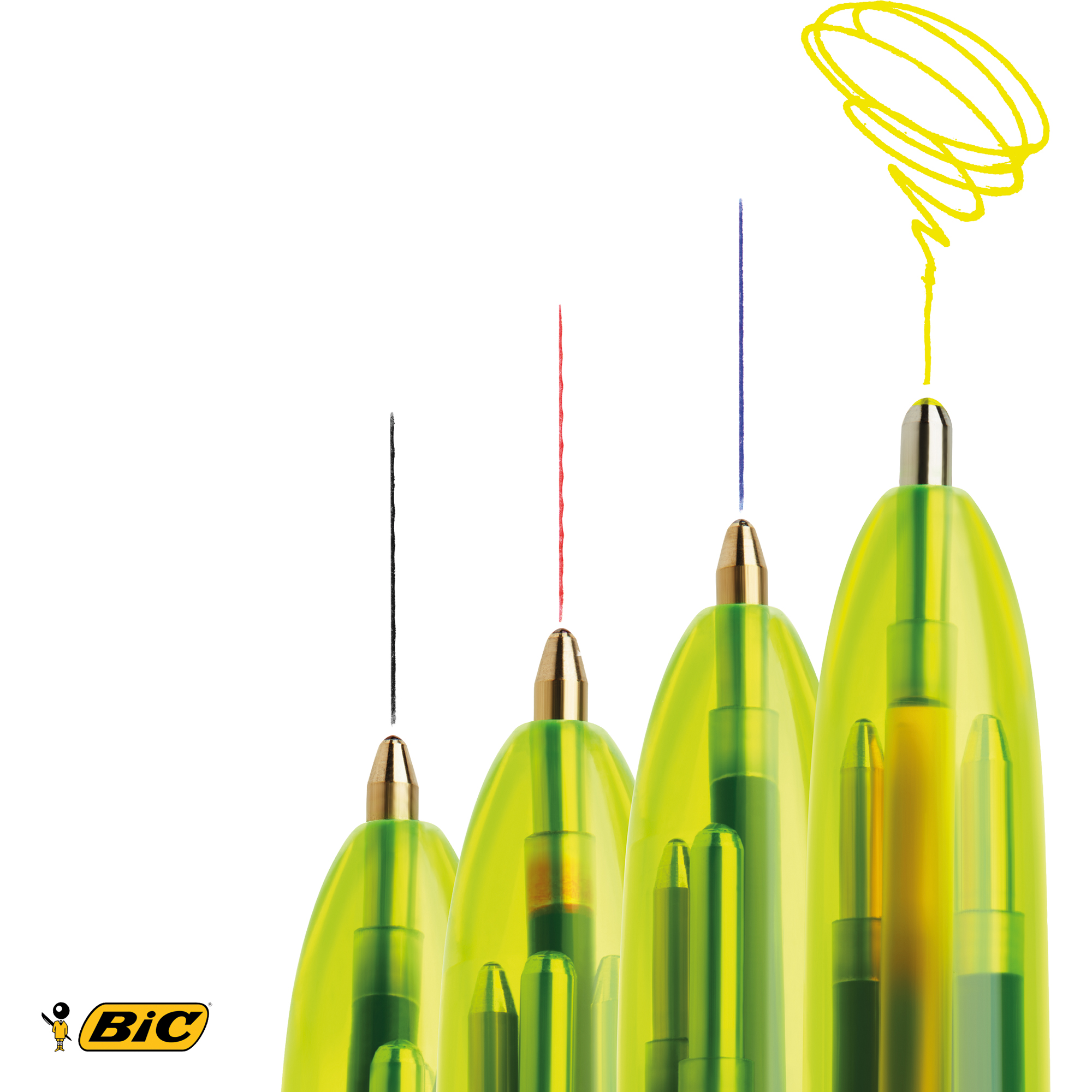 BIC® Mehrfarbkugelschreiber 4 Colours Fluo