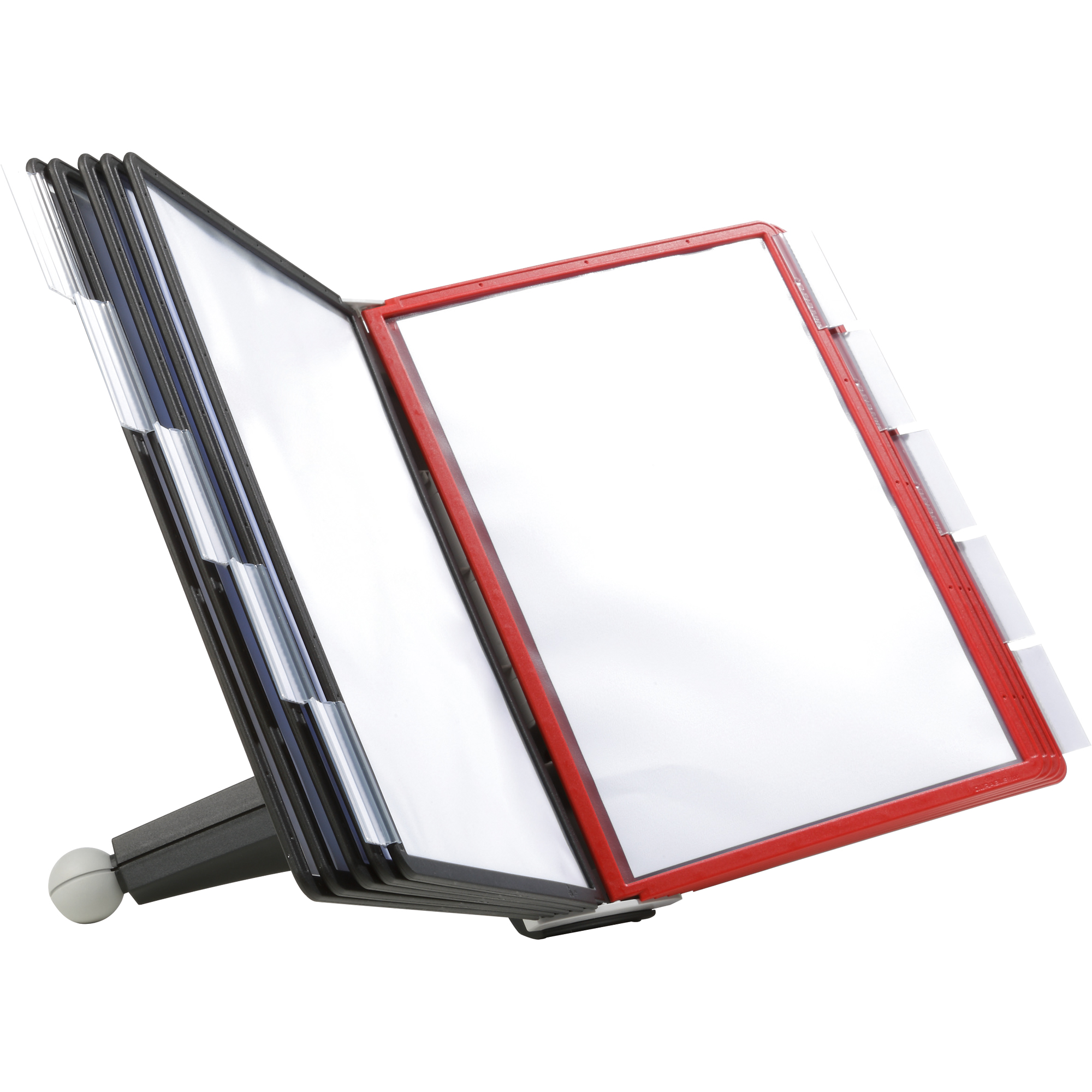 DURABLE Sichttafelständer SHERPA® TABLE 10 5 x rot, 5 x schwarz