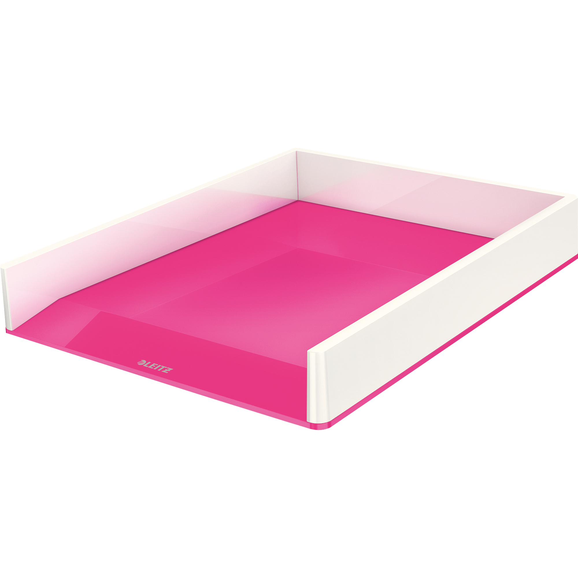 Leitz Briefablage WOW Duo Colour zweifarbig pink metallic, weiß