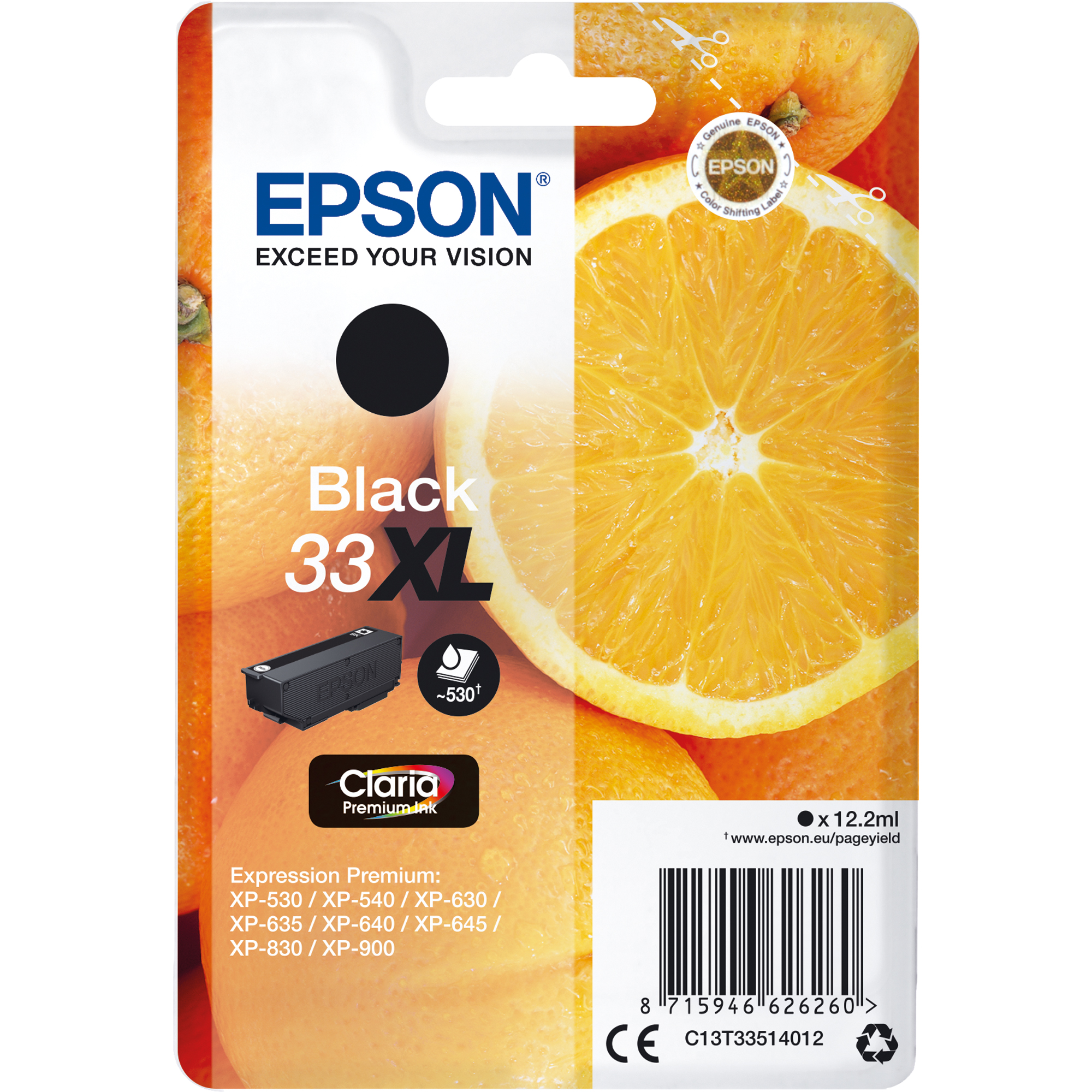 Epson Tintenpatrone 33XL schwarz