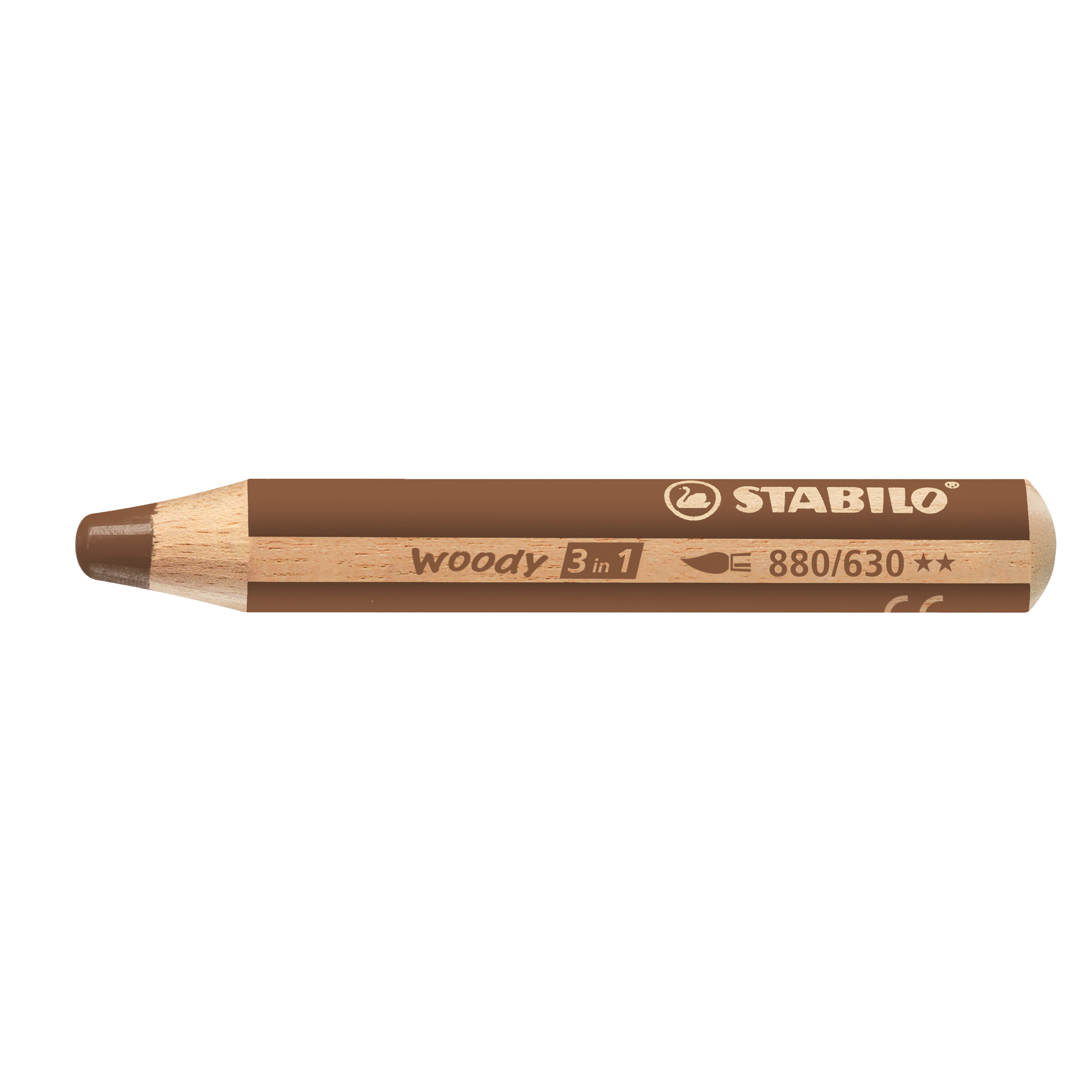 STABILO® Aquarellstift woody 3 in 1 braun