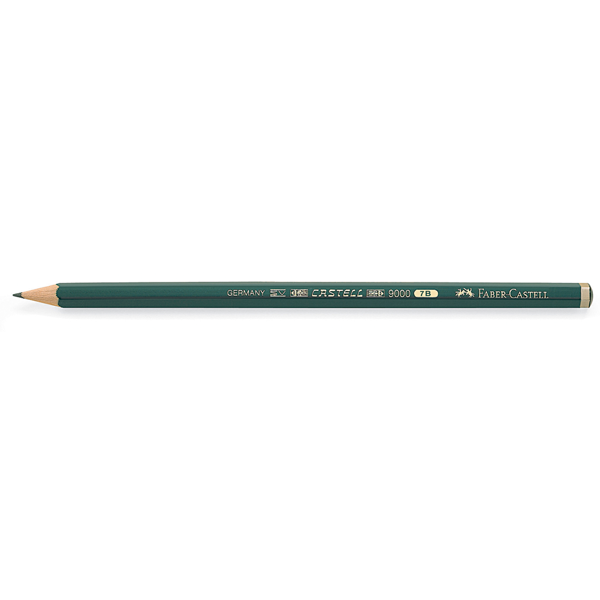 Faber-Castell Bleistift CASTELL® 9000 ohne Radierer 7B
