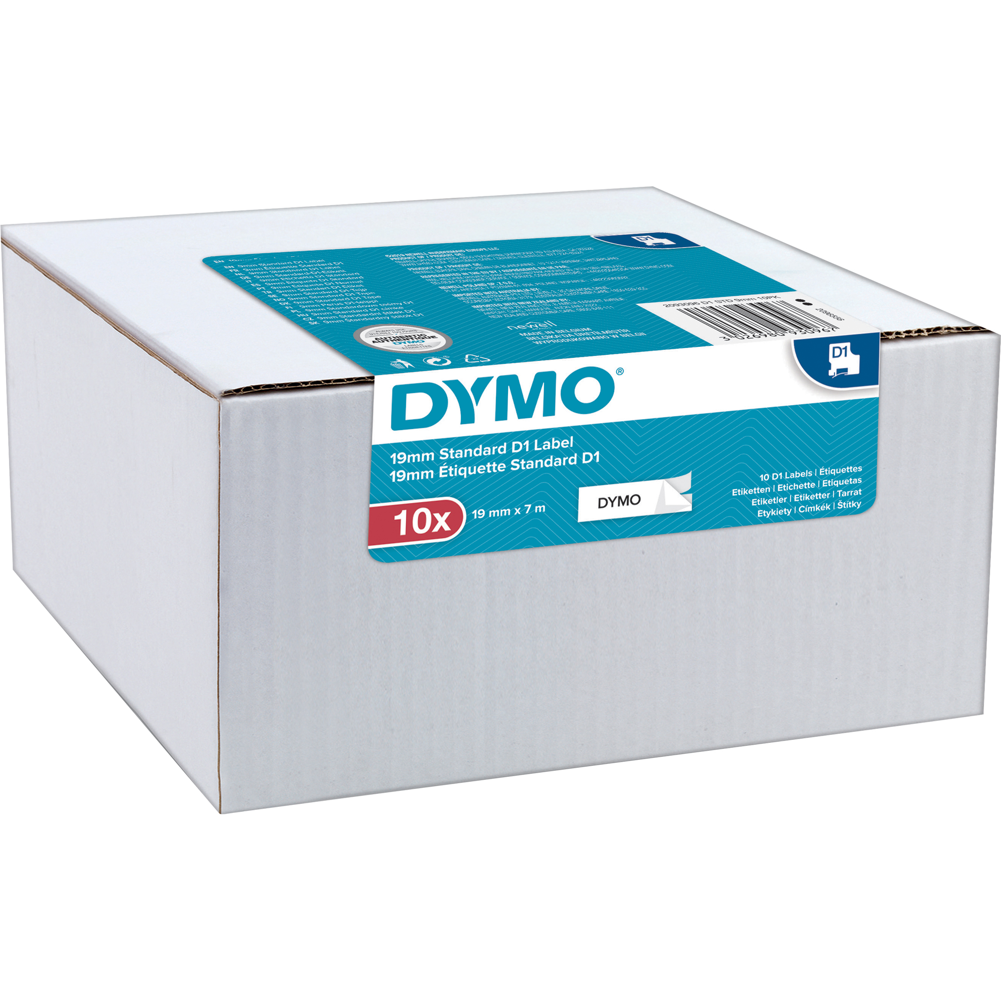 DYMO® Schriftbandkassette D1 9 mm weiß