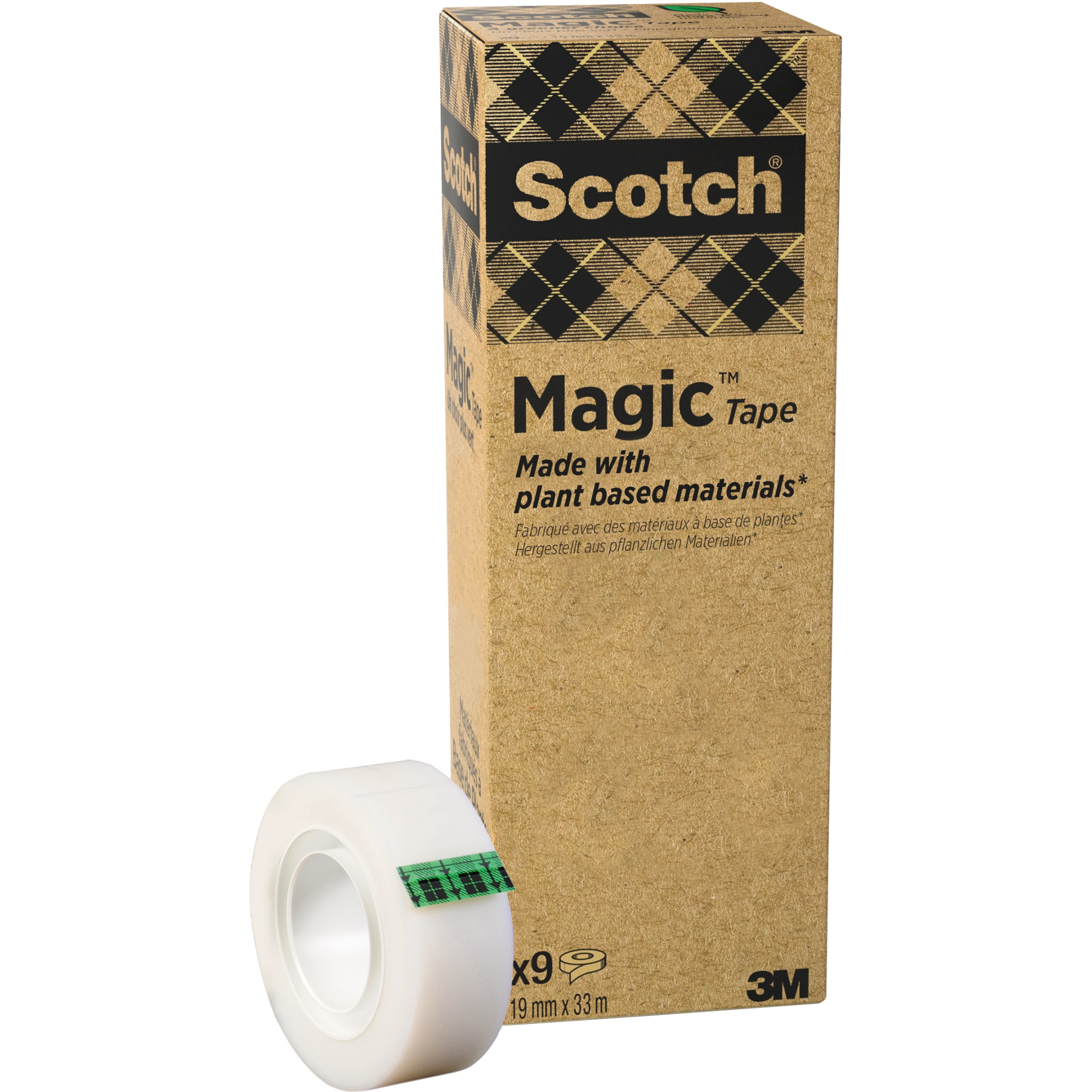 Scotch® Klebeband Magic™ A greener choice 19 mm x 33 m 9er Pck.