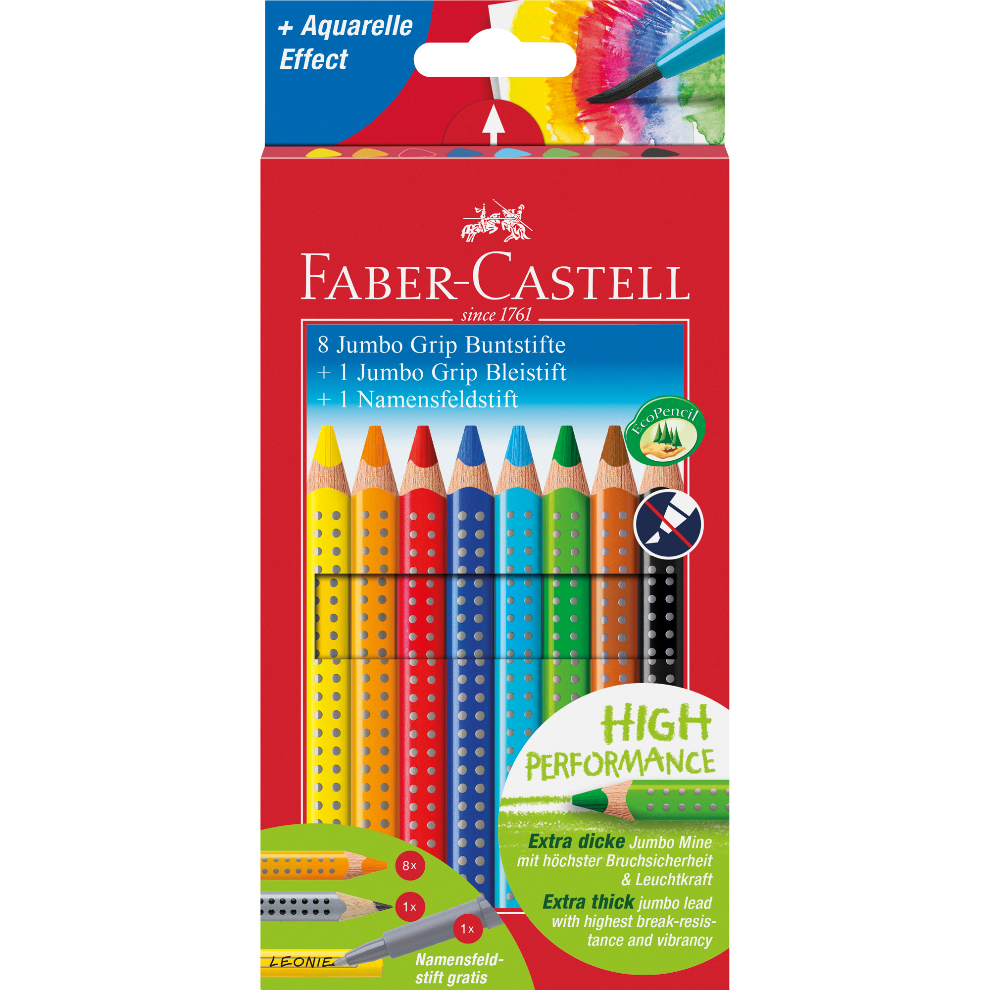 Faber-Castell Farbstift JUMBO GRIP 10er Etui