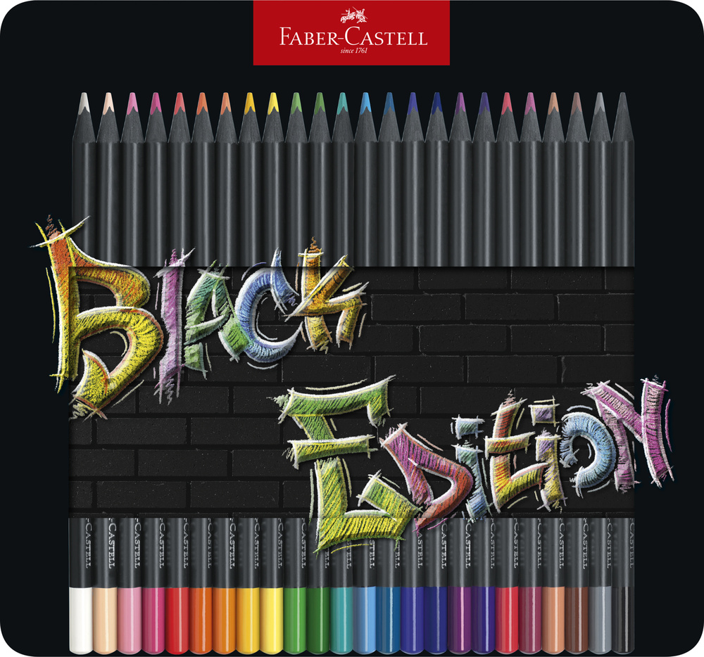 Faber-Castell Buntstift Black Edition 24 er Etui