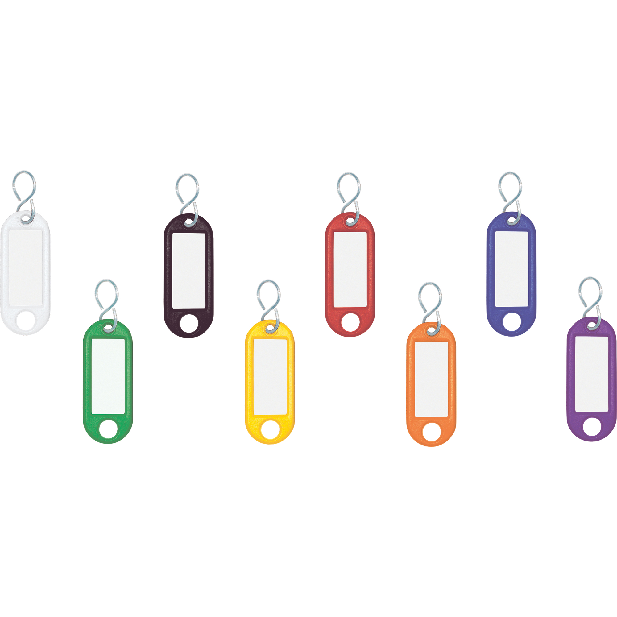 WEDO® Schlüsselanhänger 5,2 x 2,1 x 0,3 cm mit S-Haken verschiedene Farben, sortiert