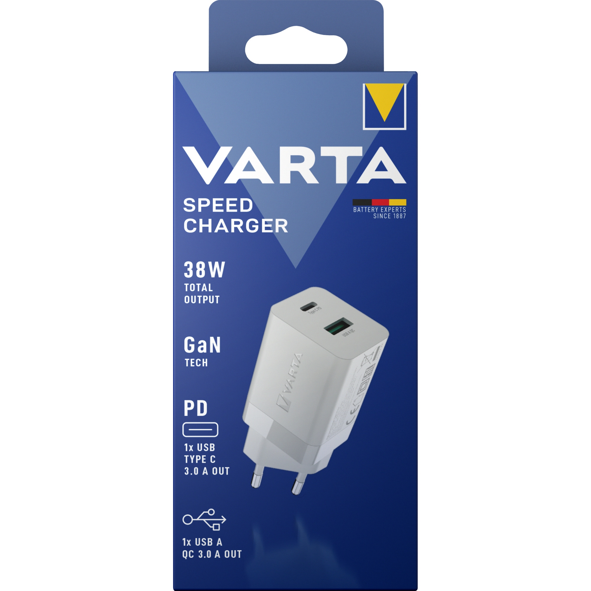 VARTA Ladeadapter Speed Charger weiß 38W