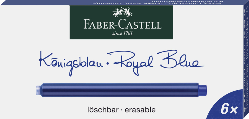 Faber-Castell Großraum Tintenpatrone Standard löschbar