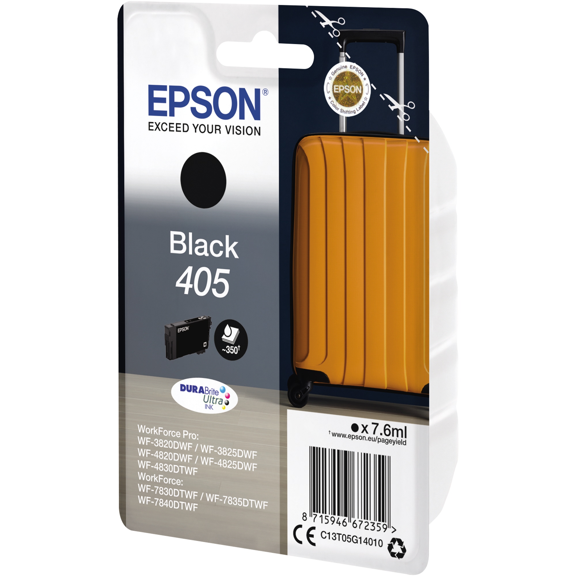Tintenpatrone Epson 405 schwarz 7,6ml (WF-38207830)