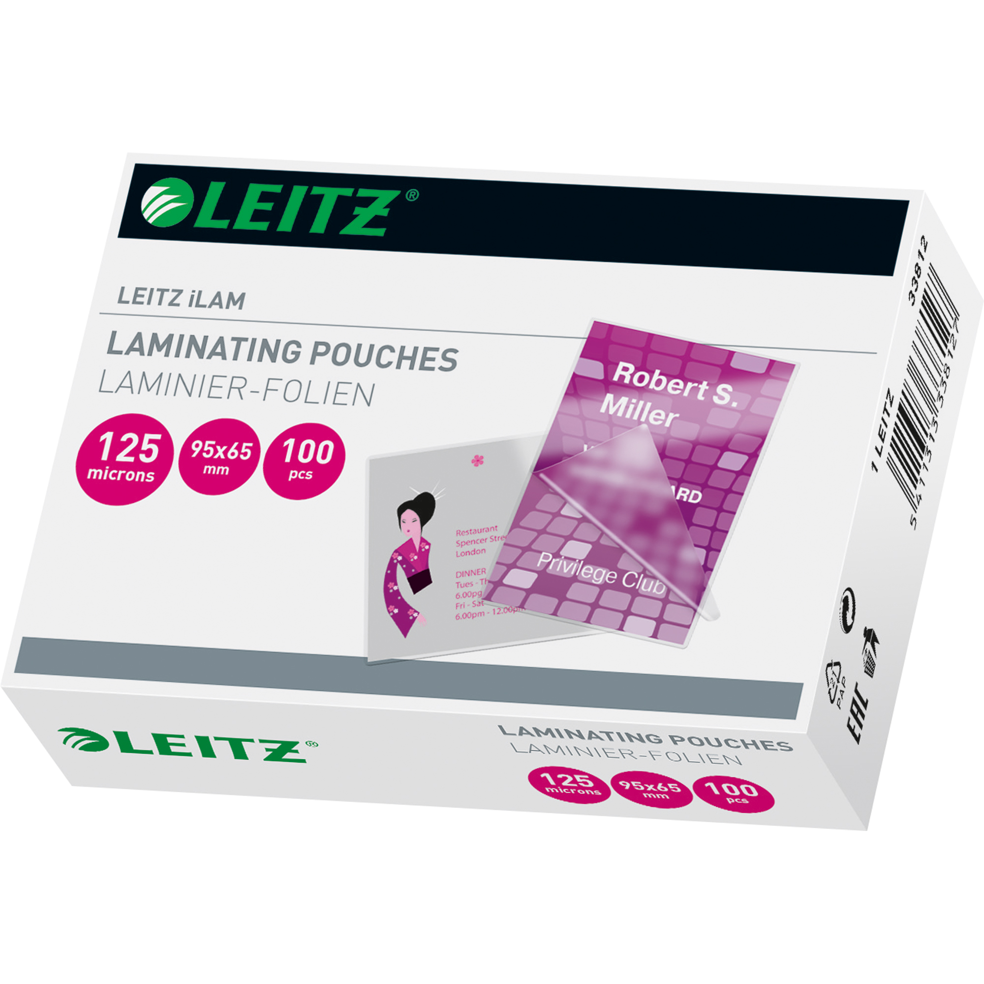 Leitz Laminierfolientasche Key Card