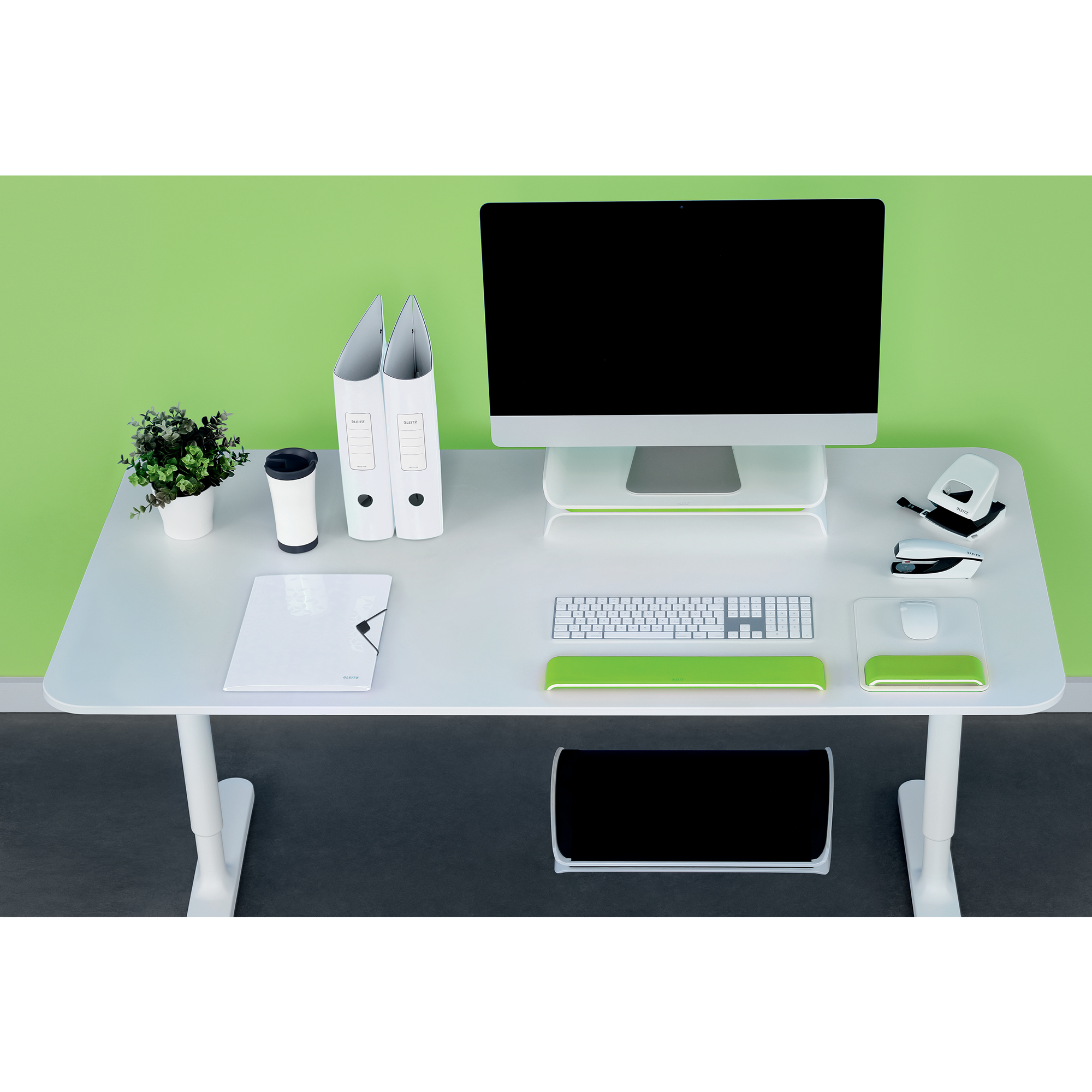 Leitz Tastatur-Handgelenkauflage Ergo WOW grün/weiß