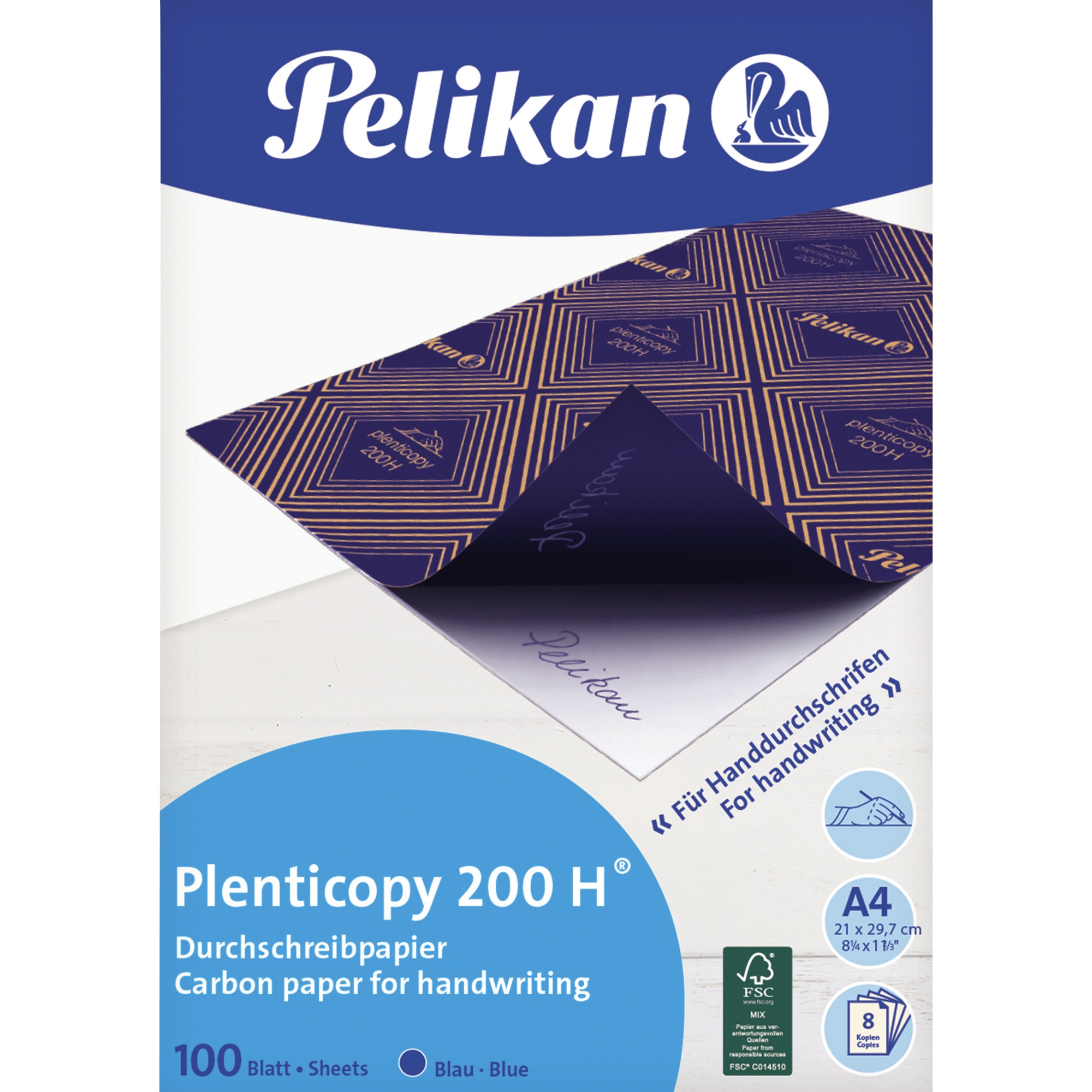 Pelikan Handdurchschreibepapier plenticopy 200 H 100 Blt.