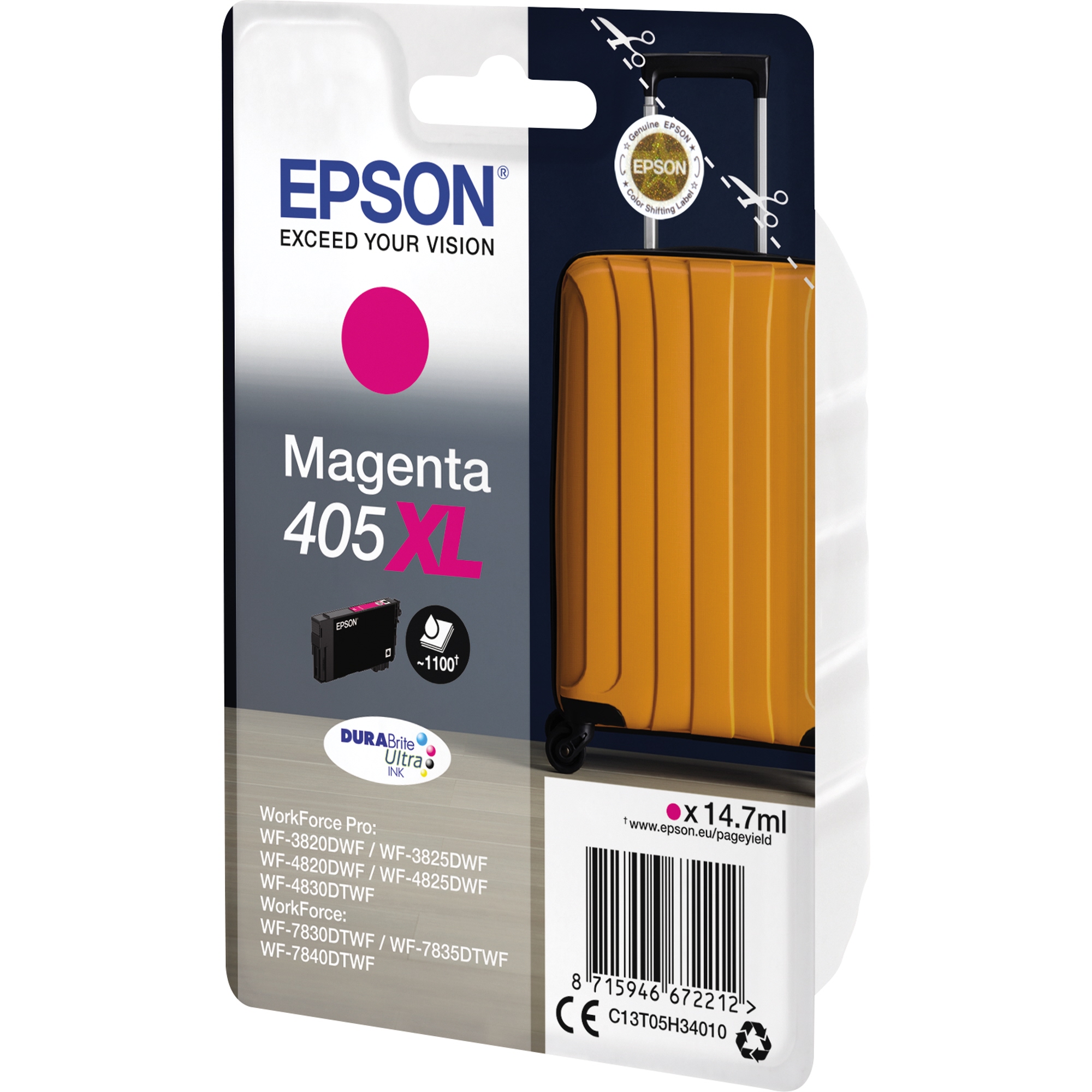 Tintenpatrone Epson 405XL magenta 14,7ml (WF-38207830)