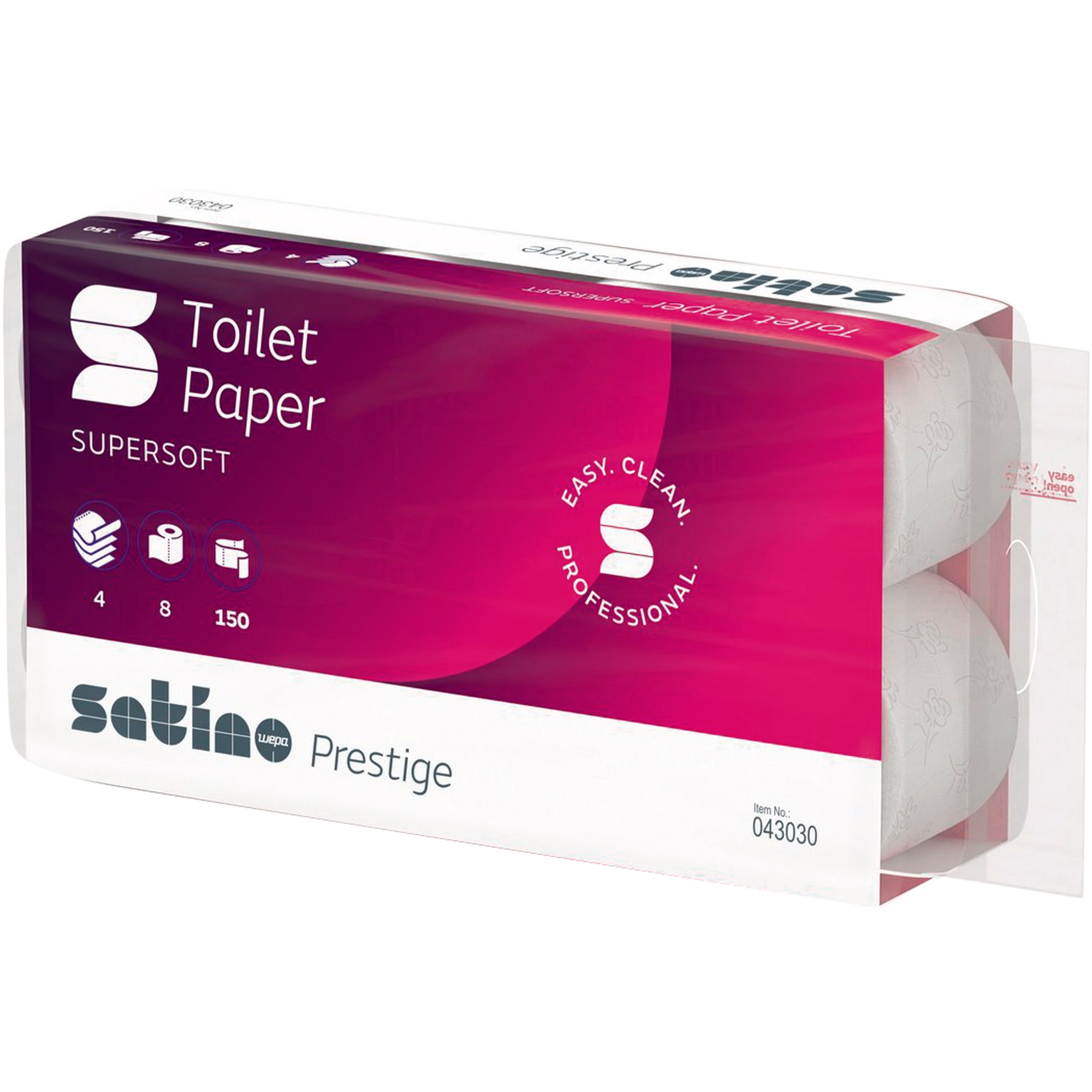 Satino Toilettenpapier Prestige 4-lagig 8er Pack