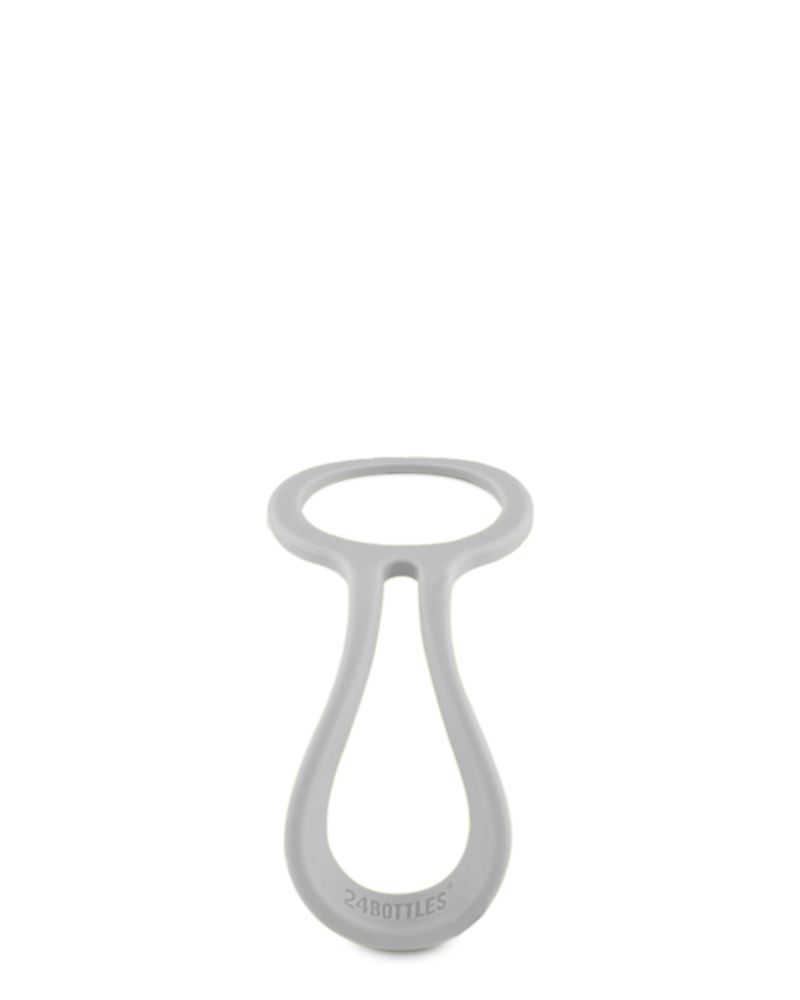 24BOTTLES® Flaschenbinder aus Silikon hellgrau