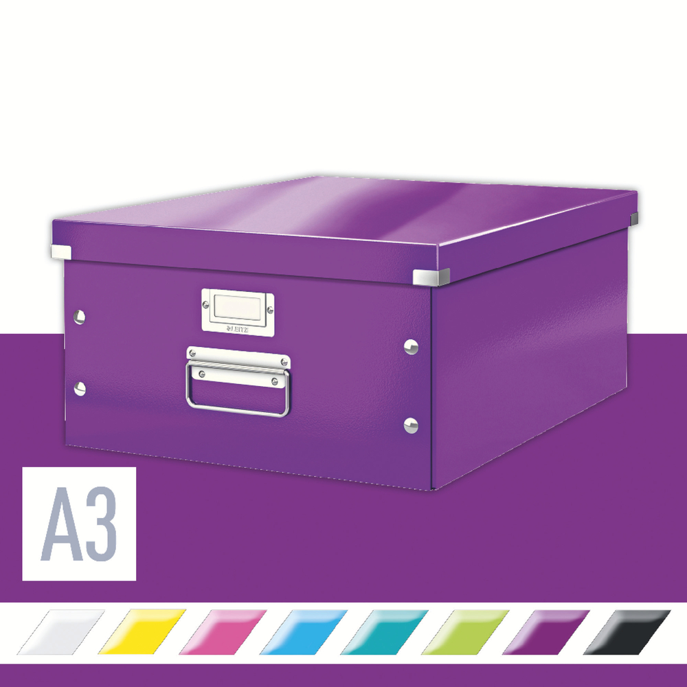 Leitz Aufbewahrungsbox Click & Store 36,9 x 20 x 48,2 (A3) violett