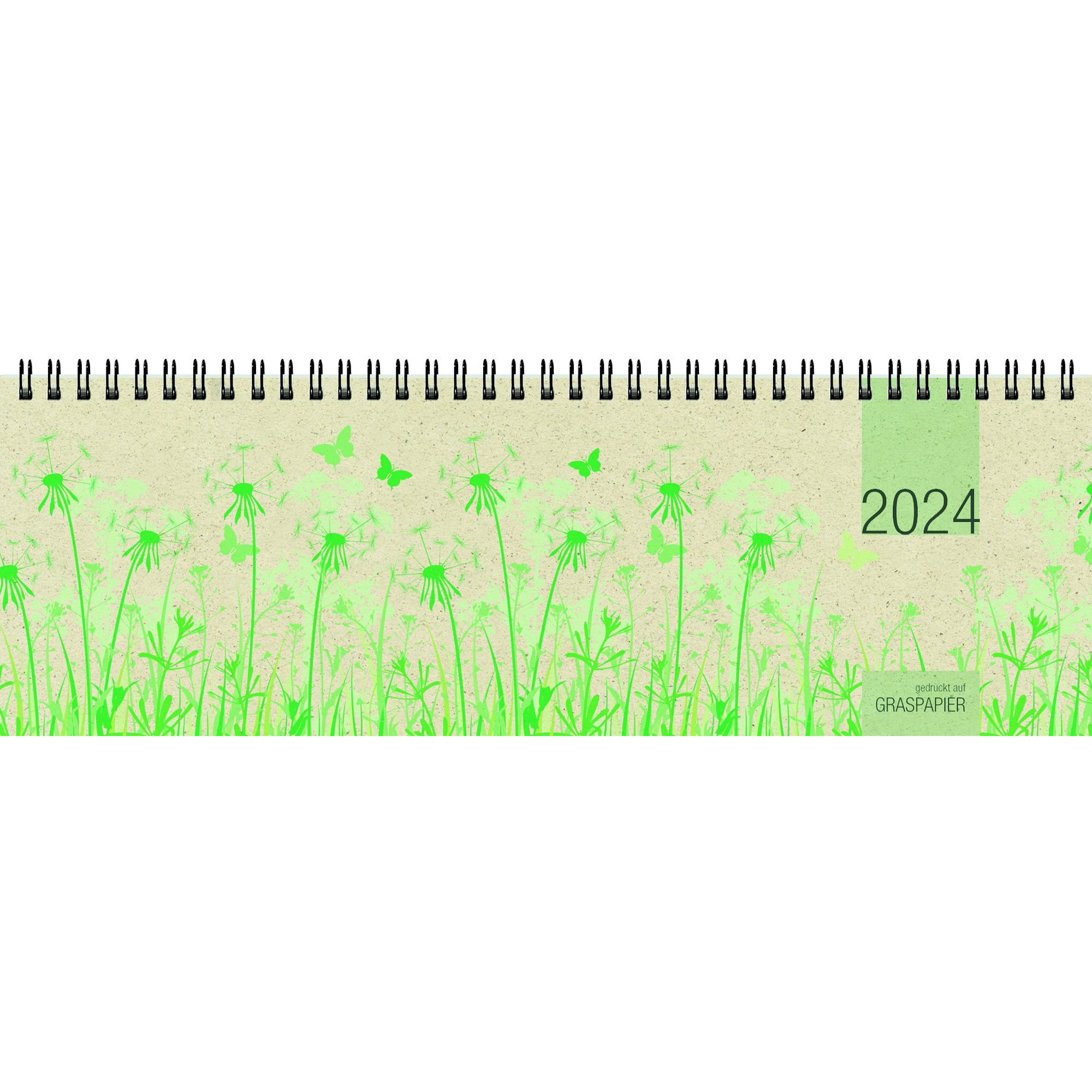 ZETTLER Schreibtischquerkalender aus Graspapier 159