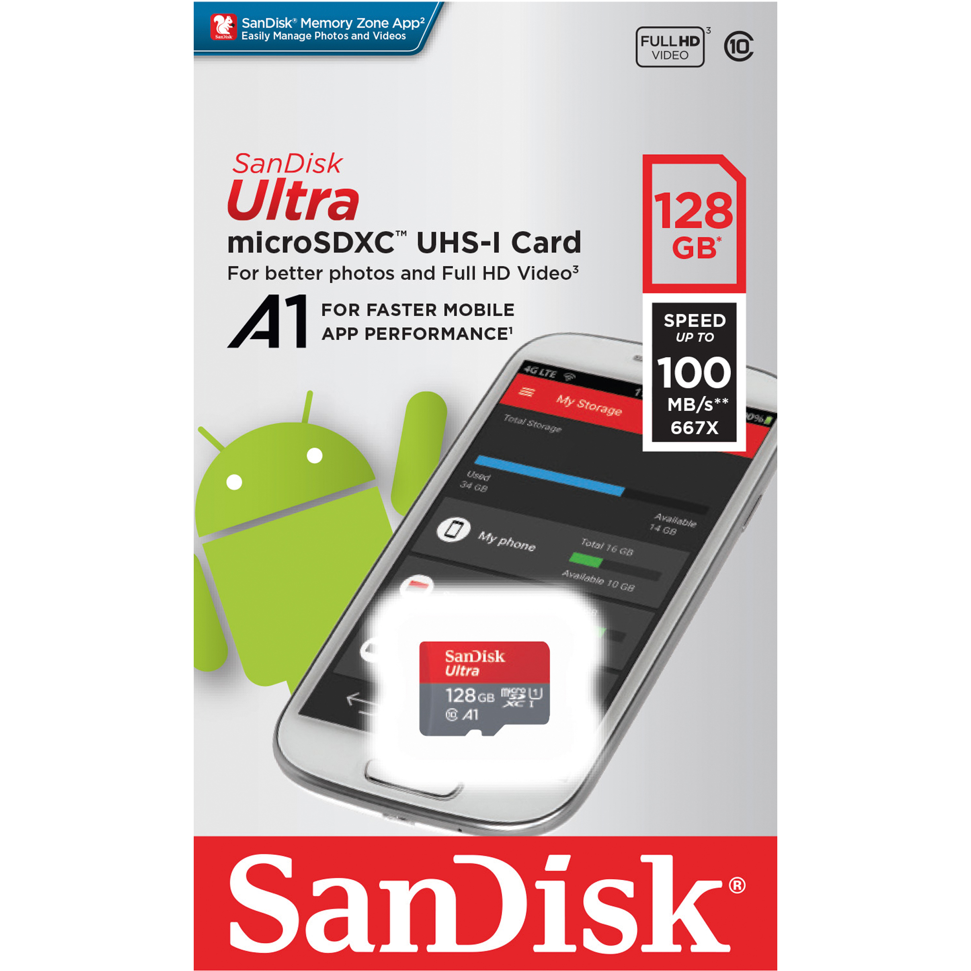 SanDisk Speicherkarte microSDXC Ultra® Android 128 Gbyte