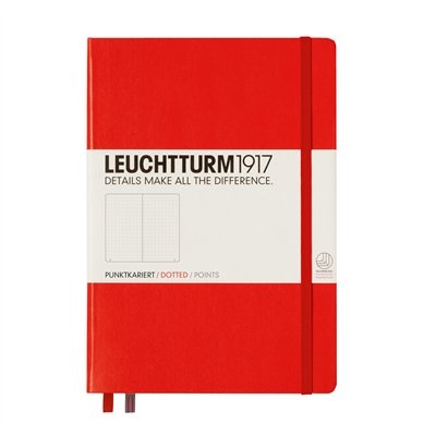 Leuchtturm Notizbuch Medium A5 rot, dotted