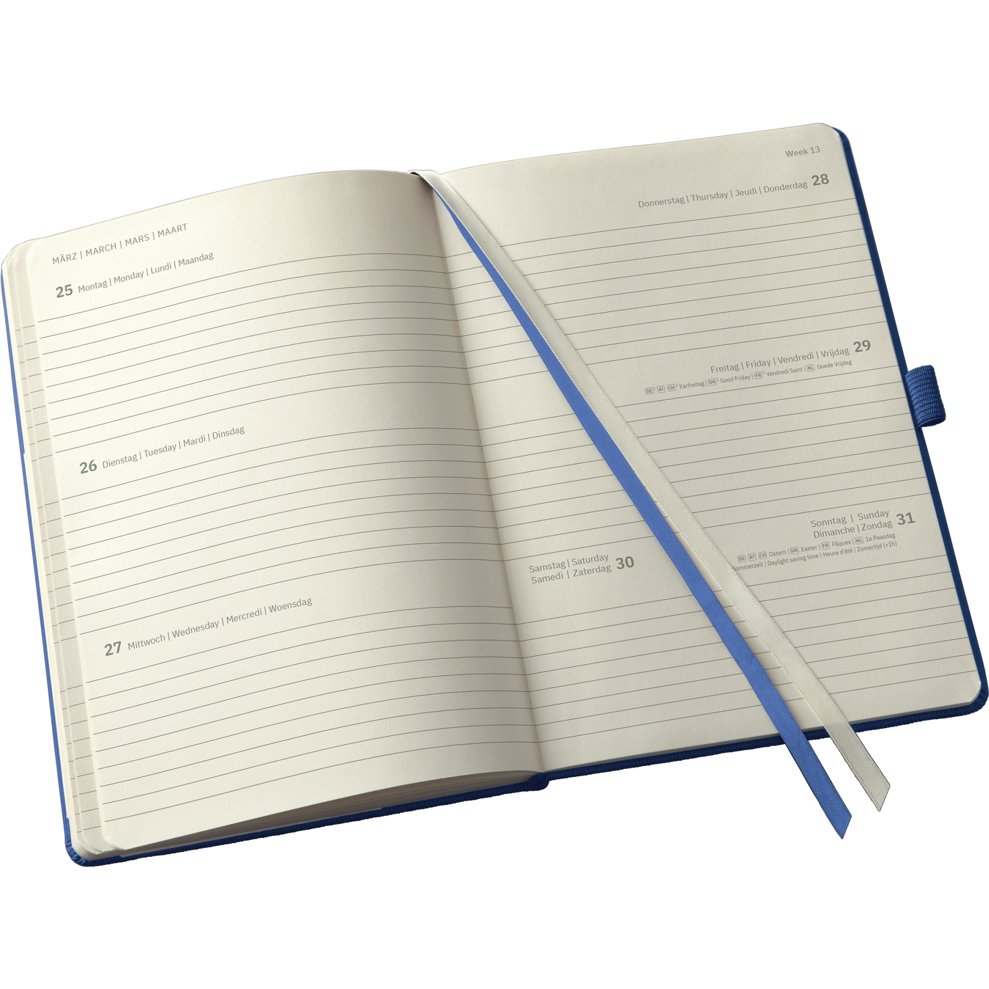SIGEL Buchkalender CONCEPTUM® DIN A5 2024 Hardcover Softwave blau